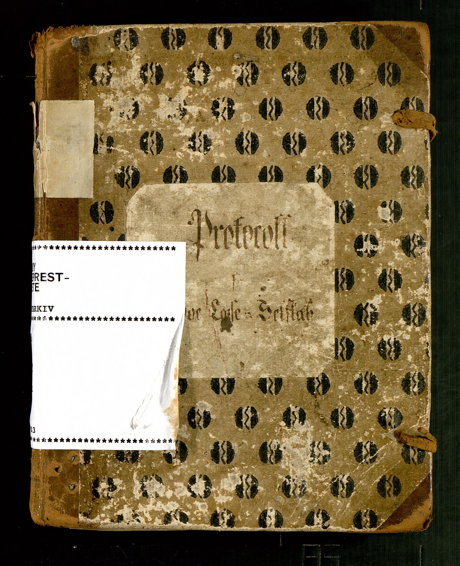 Pa 0440 - Finnøy Leseselskap, AV/SAST-A-100635/A/L0001: PROTOKOL, 1800-1843