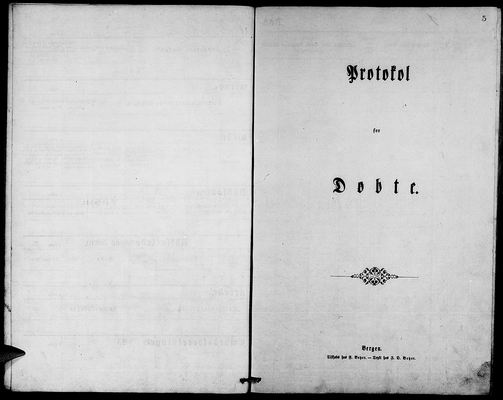 Fjell sokneprestembete, SAB/A-75301/H/Hab: Parish register (copy) no. A 2, 1871-1879, p. 5