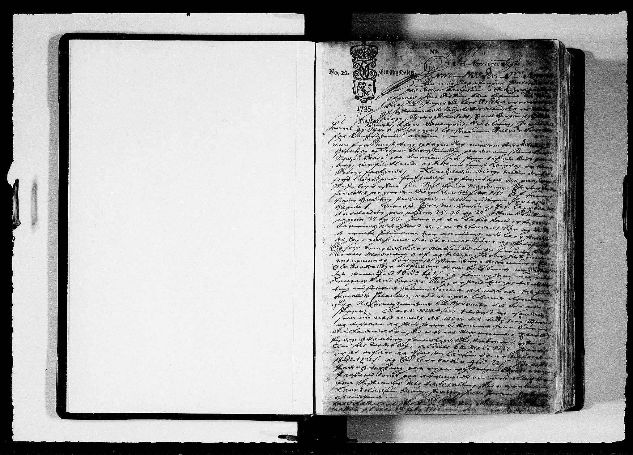 Hedemarken sorenskriveri, SAH/TING-034/G/Gb/L0044: Tingbok, 1735-1739, p. 0b-1a