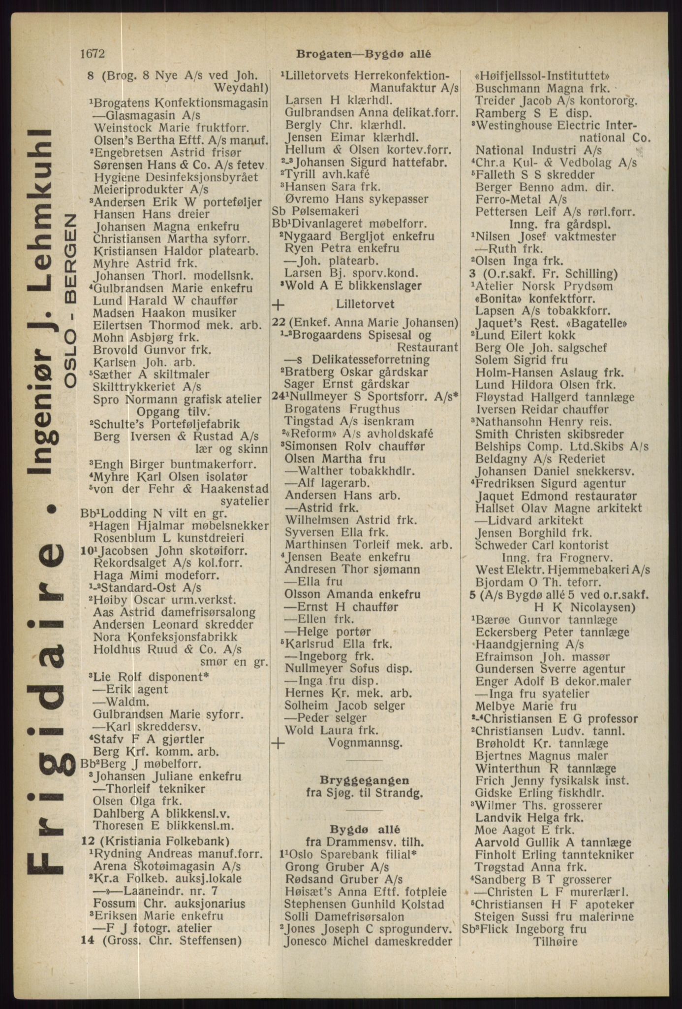 Kristiania/Oslo adressebok, PUBL/-, 1936, p. 1672