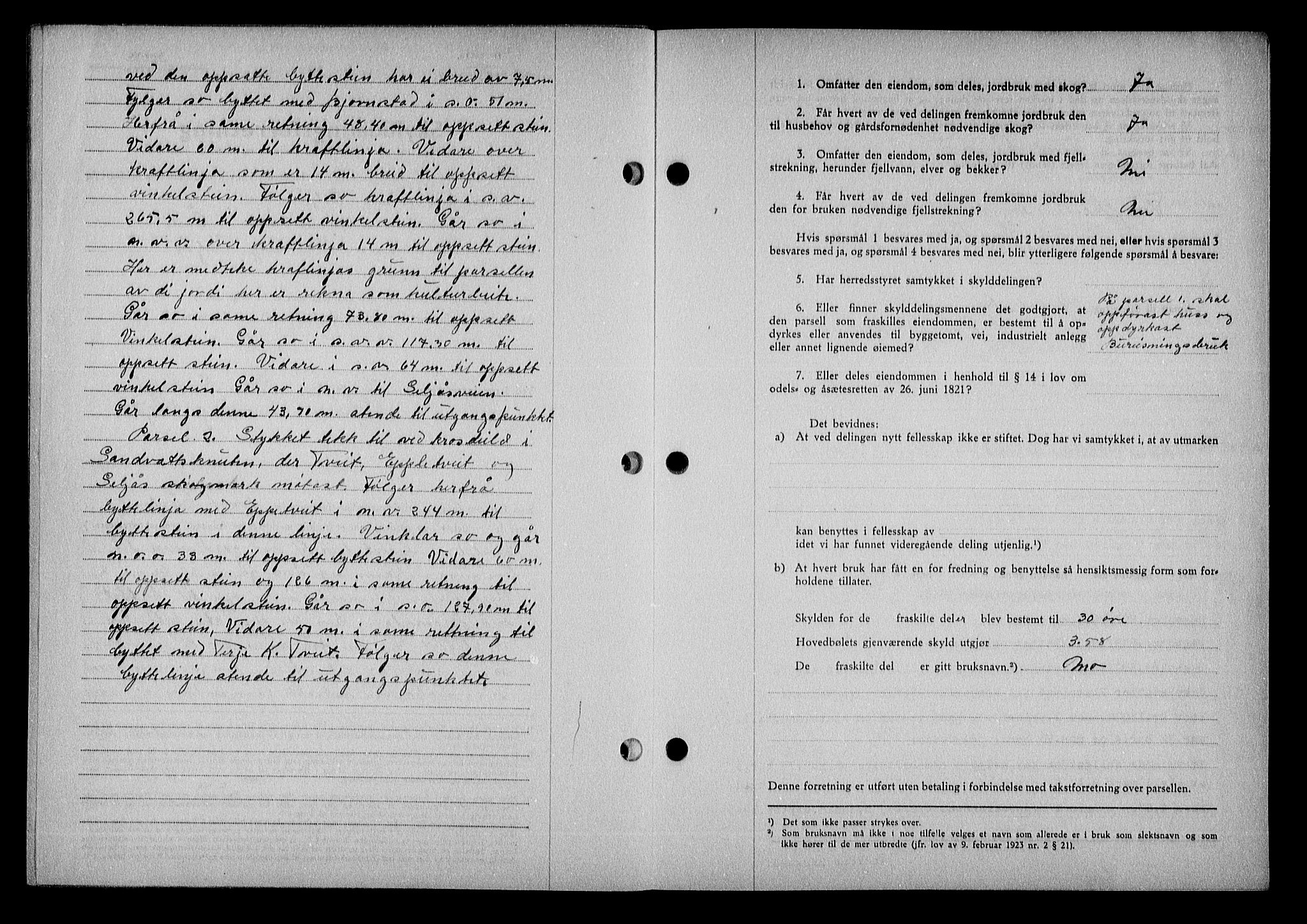 Nedenes sorenskriveri, AV/SAK-1221-0006/G/Gb/Gba/L0051: Mortgage book no. A-V, 1943-1944, Diary no: : 877/1943