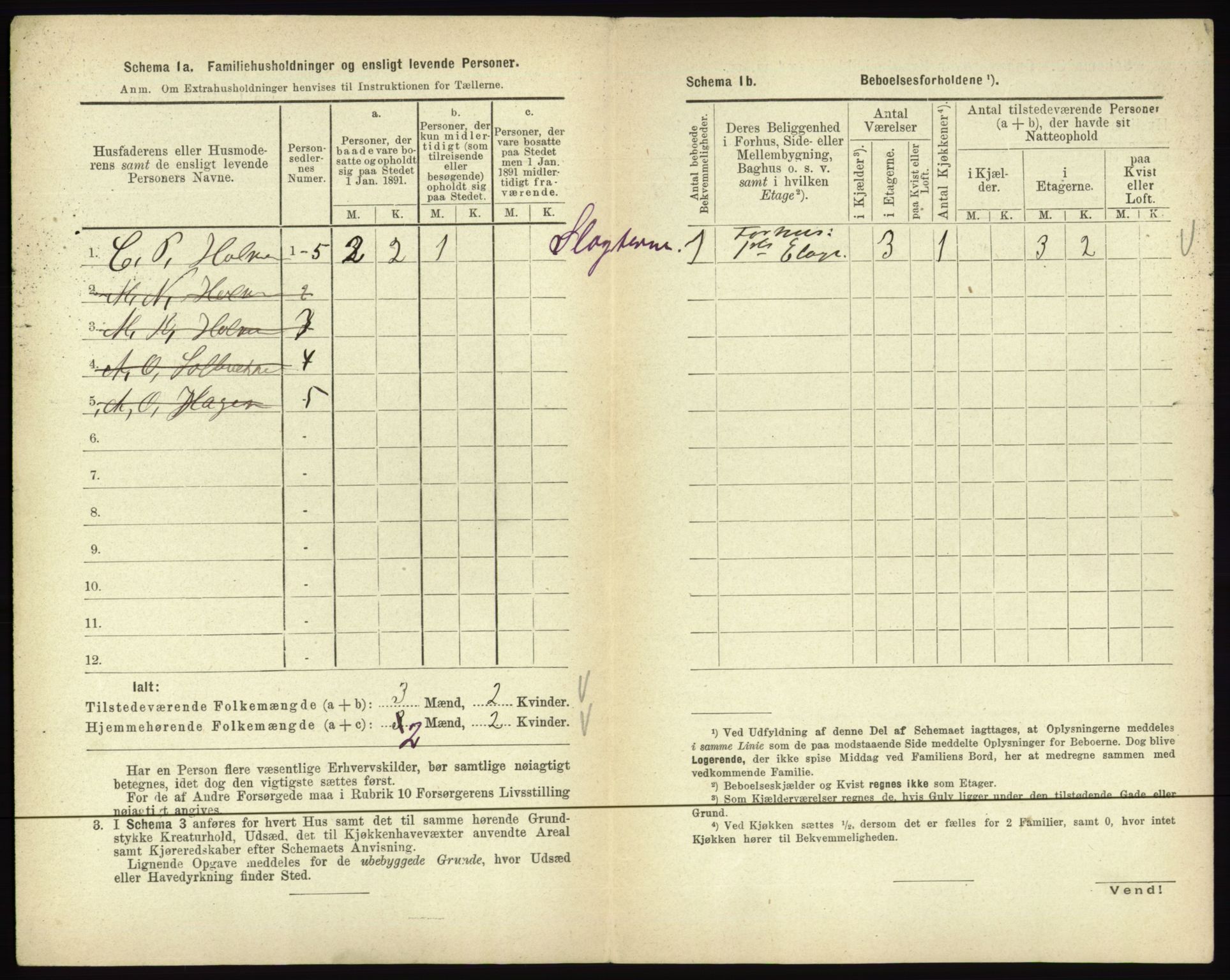 RA, 1891 census for 0502 Gjøvik, 1891, p. 175