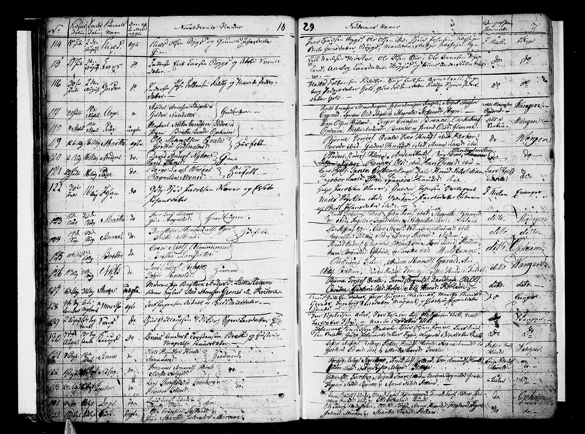Voss sokneprestembete, AV/SAB-A-79001/H/Haa: Parish register (official) no. A 12, 1823-1837, p. 71