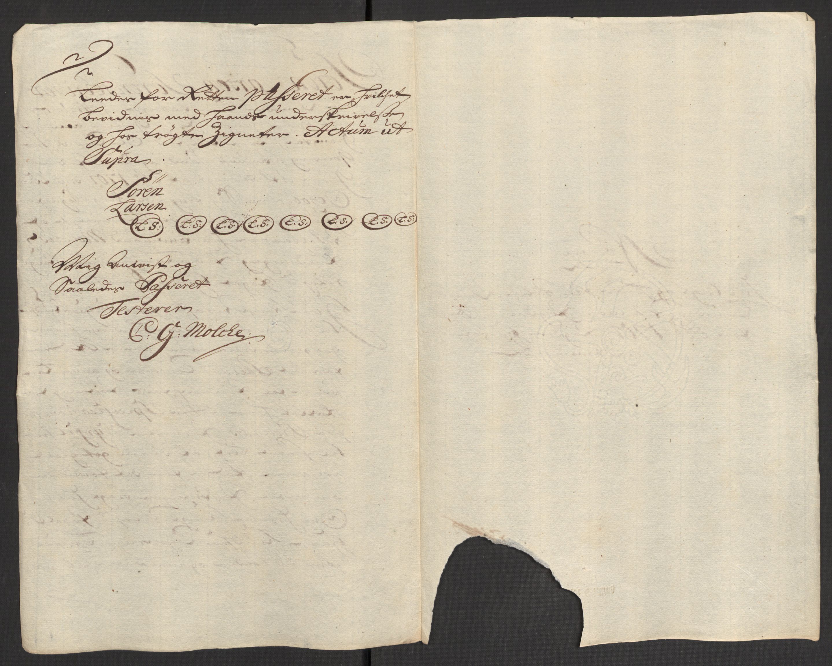 Rentekammeret inntil 1814, Reviderte regnskaper, Fogderegnskap, AV/RA-EA-4092/R04/L0130: Fogderegnskap Moss, Onsøy, Tune, Veme og Åbygge, 1701, p. 249