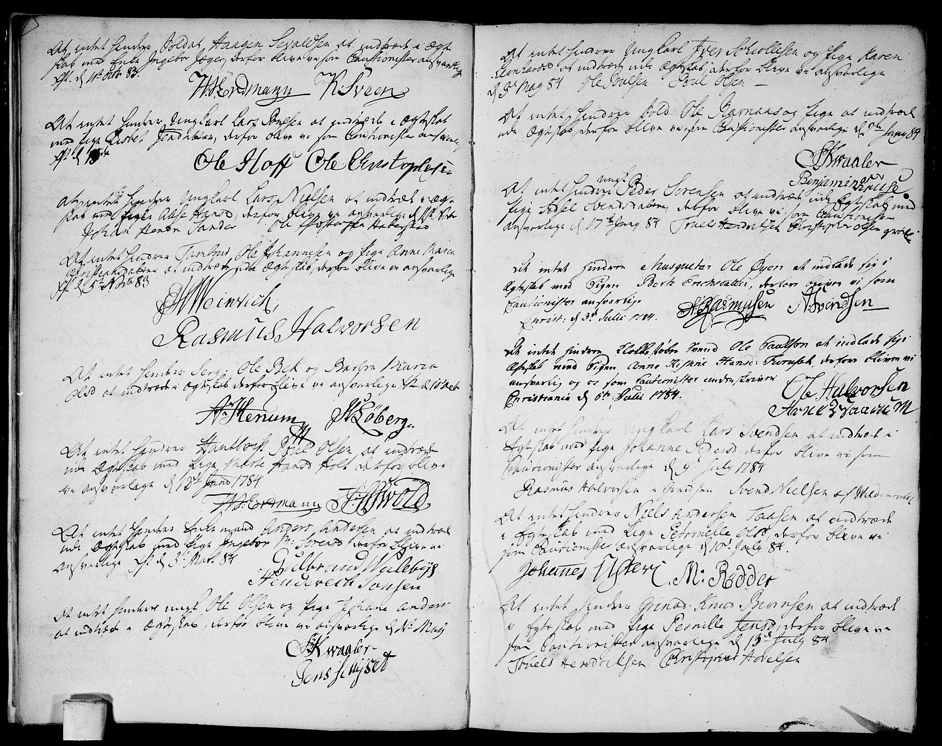 Aker prestekontor kirkebøker, AV/SAO-A-10861/L/L0004: Best man's statements no. 4, 1778-1831