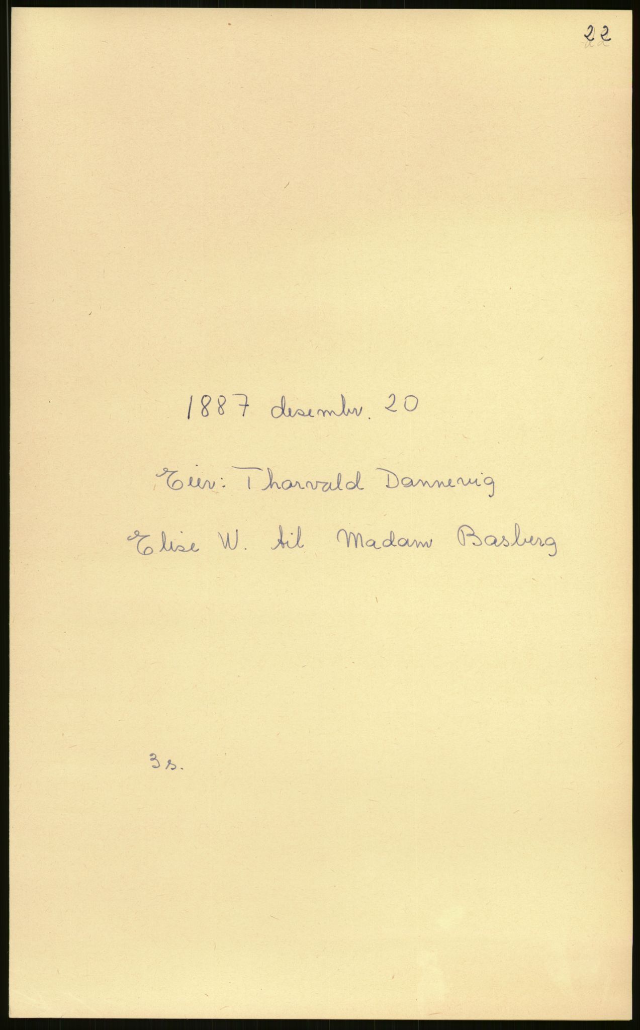 Samlinger til kildeutgivelse, Amerikabrevene, AV/RA-EA-4057/F/L0027: Innlån fra Aust-Agder: Dannevig - Valsgård, 1838-1914, p. 299