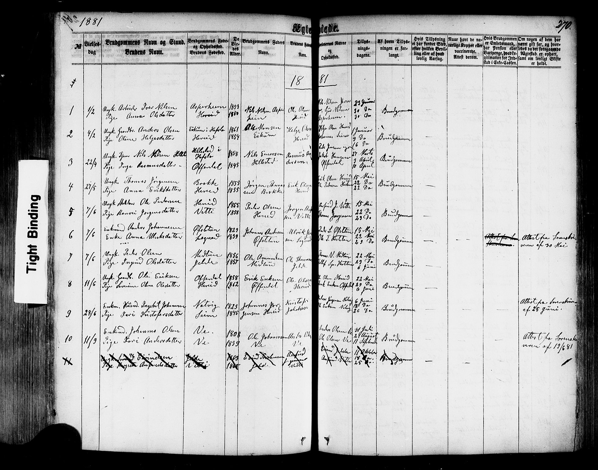 Årdal sokneprestembete, SAB/A-81701: Parish register (official) no. A 3, 1863-1886, p. 270