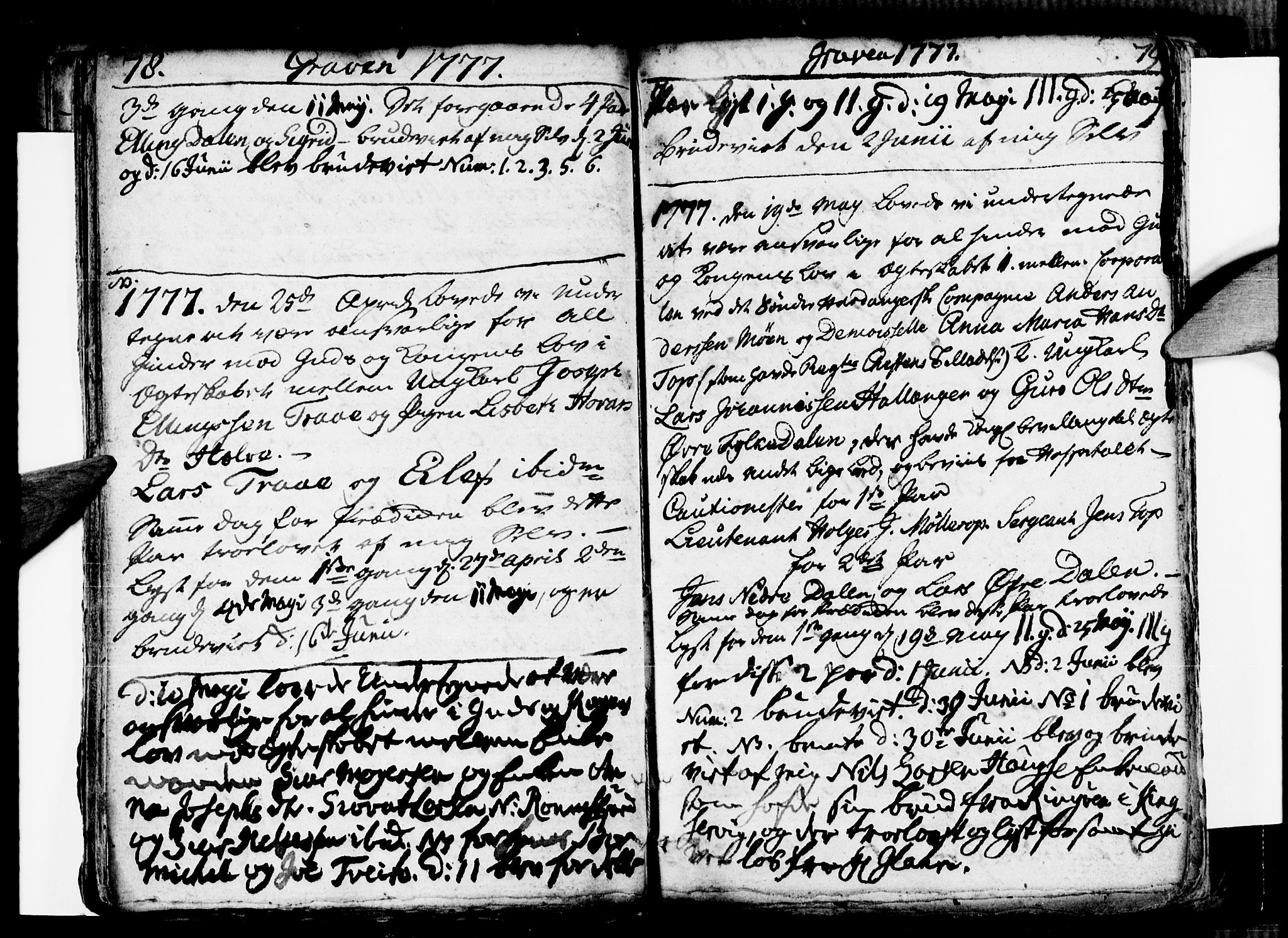 Ulvik sokneprestembete, SAB/A-78801/H/Haa: Parish register (official) no. A 9, 1743-1792, p. 78-79