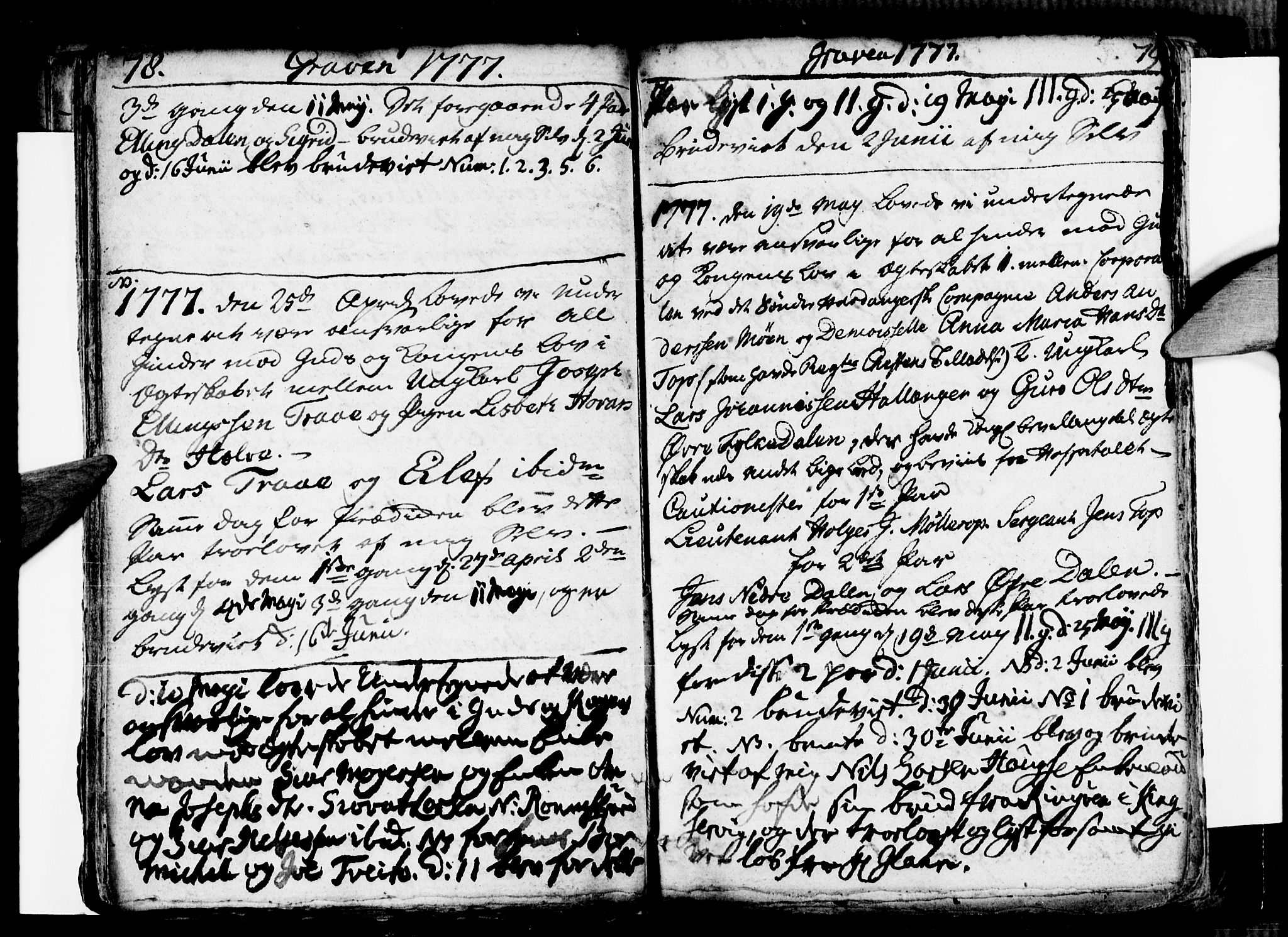 Ulvik sokneprestembete, AV/SAB-A-78801/H/Haa: Parish register (official) no. A 9, 1743-1792, p. 78-79