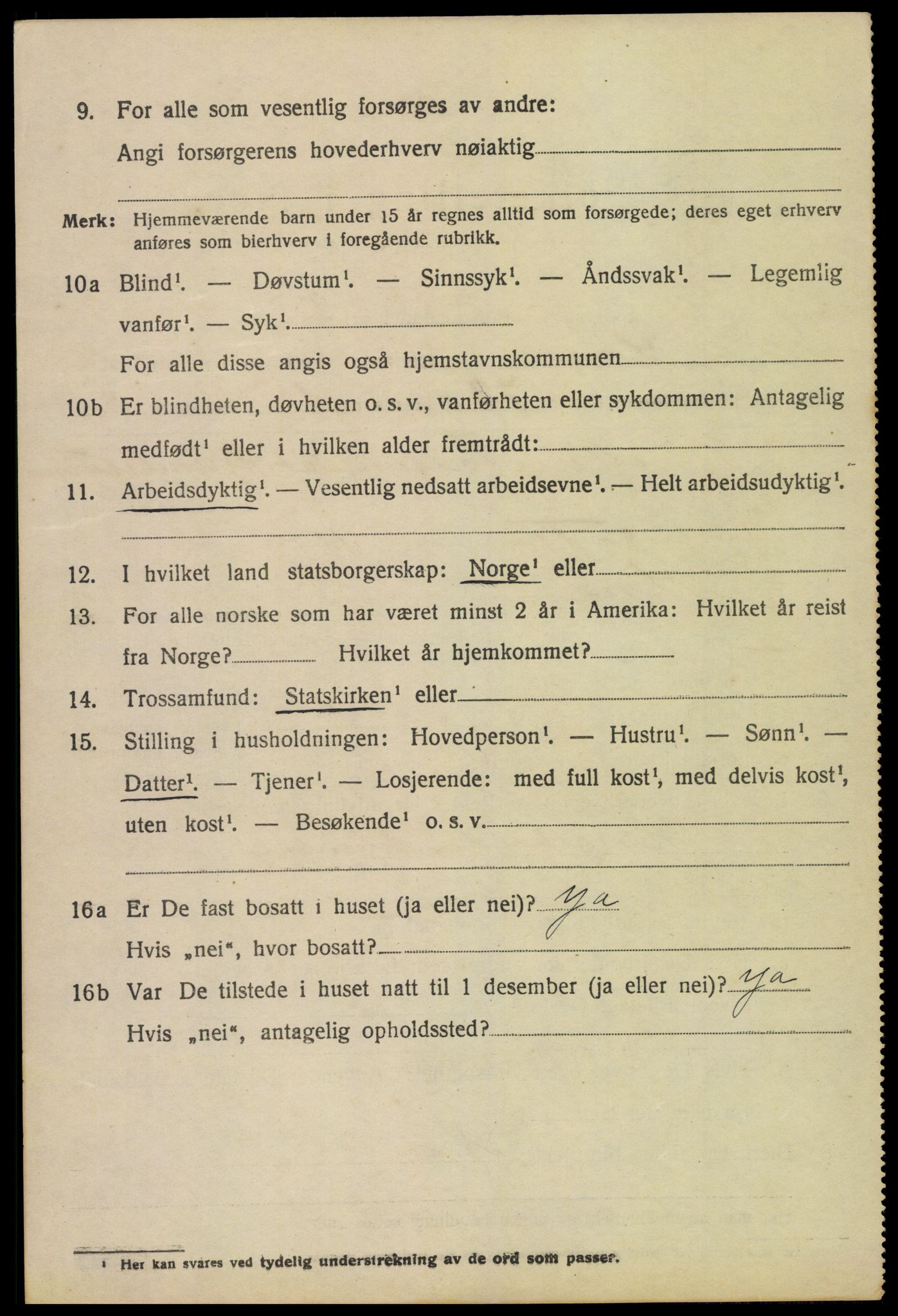 SAH, 1920 census for Lom, 1920, p. 1771