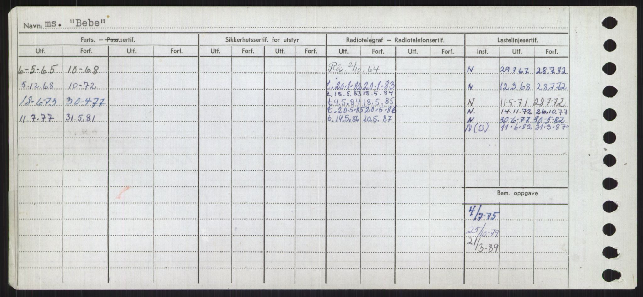 Sjøfartsdirektoratet med forløpere, Skipsmålingen, RA/S-1627/H/Ha/L0001/0001: Fartøy, A-Eig / Fartøy A-Bjøn, p. 706