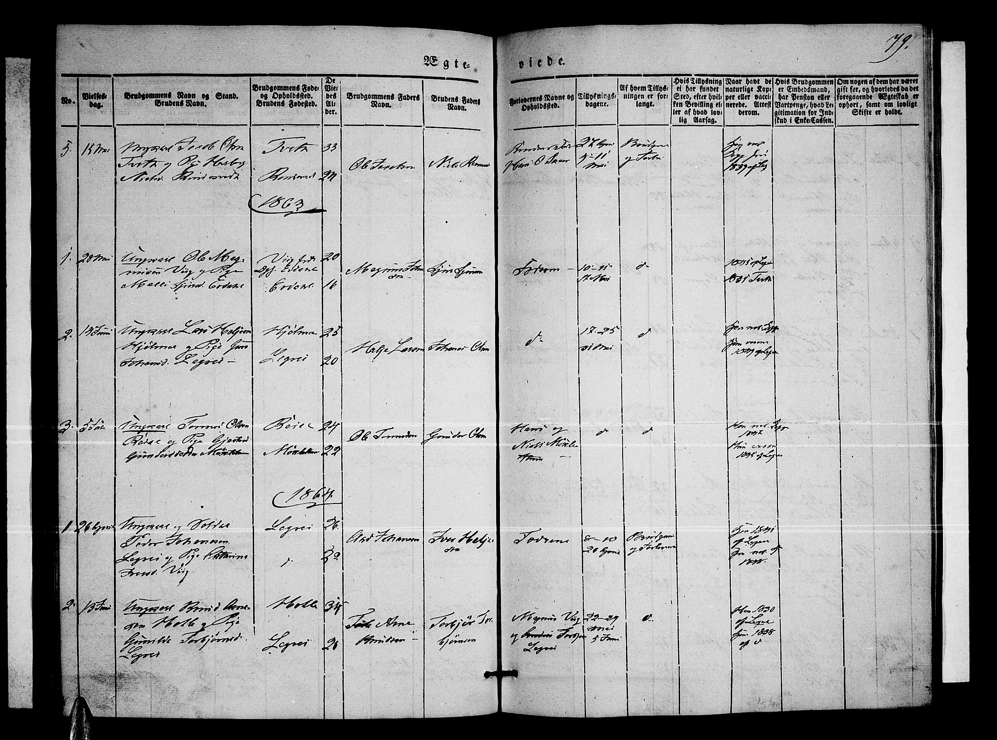 Ullensvang sokneprestembete, SAB/A-78701/H/Hab: Parish register (copy) no. C 1, 1855-1871, p. 79