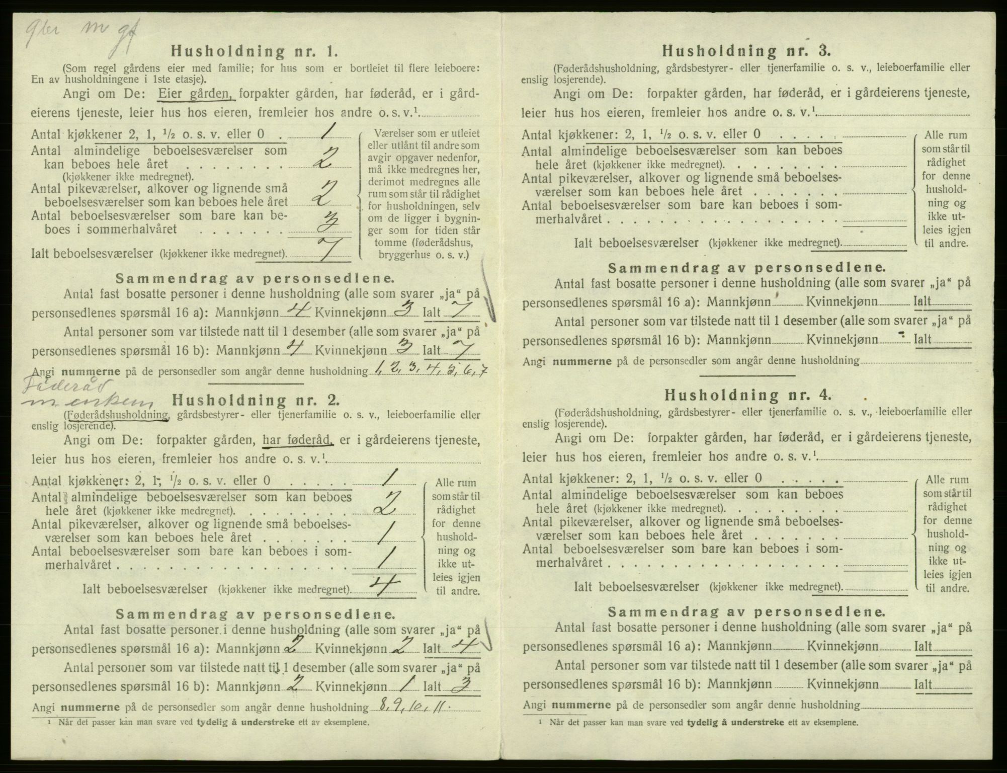 SAB, 1920 census for Strandvik, 1920, p. 599