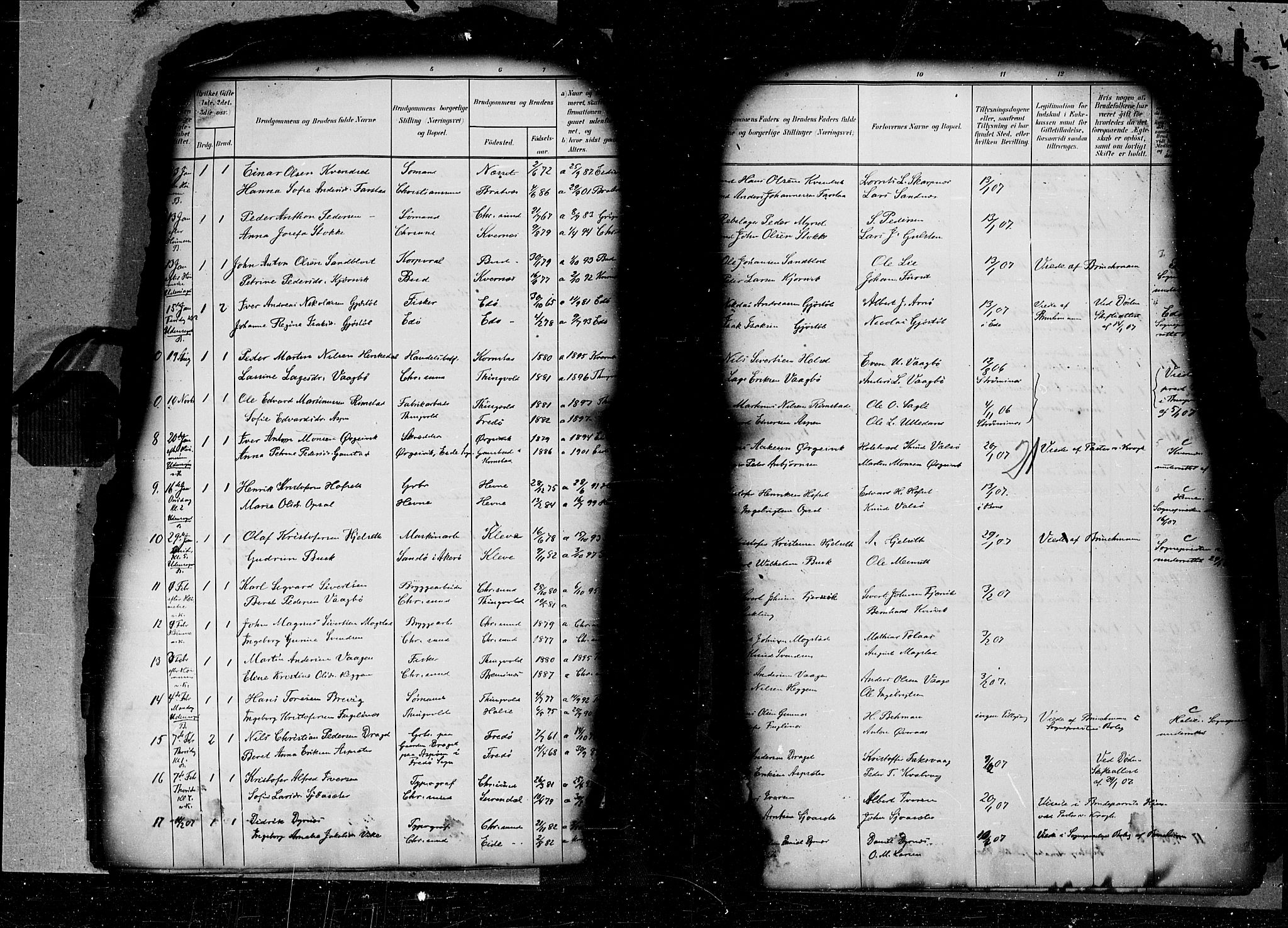 Kristiansund sokneprestkontor, AV/SAT-A-1068/1/I/I1: Parish register (official) no. 6d, 1905-1917, p. 21