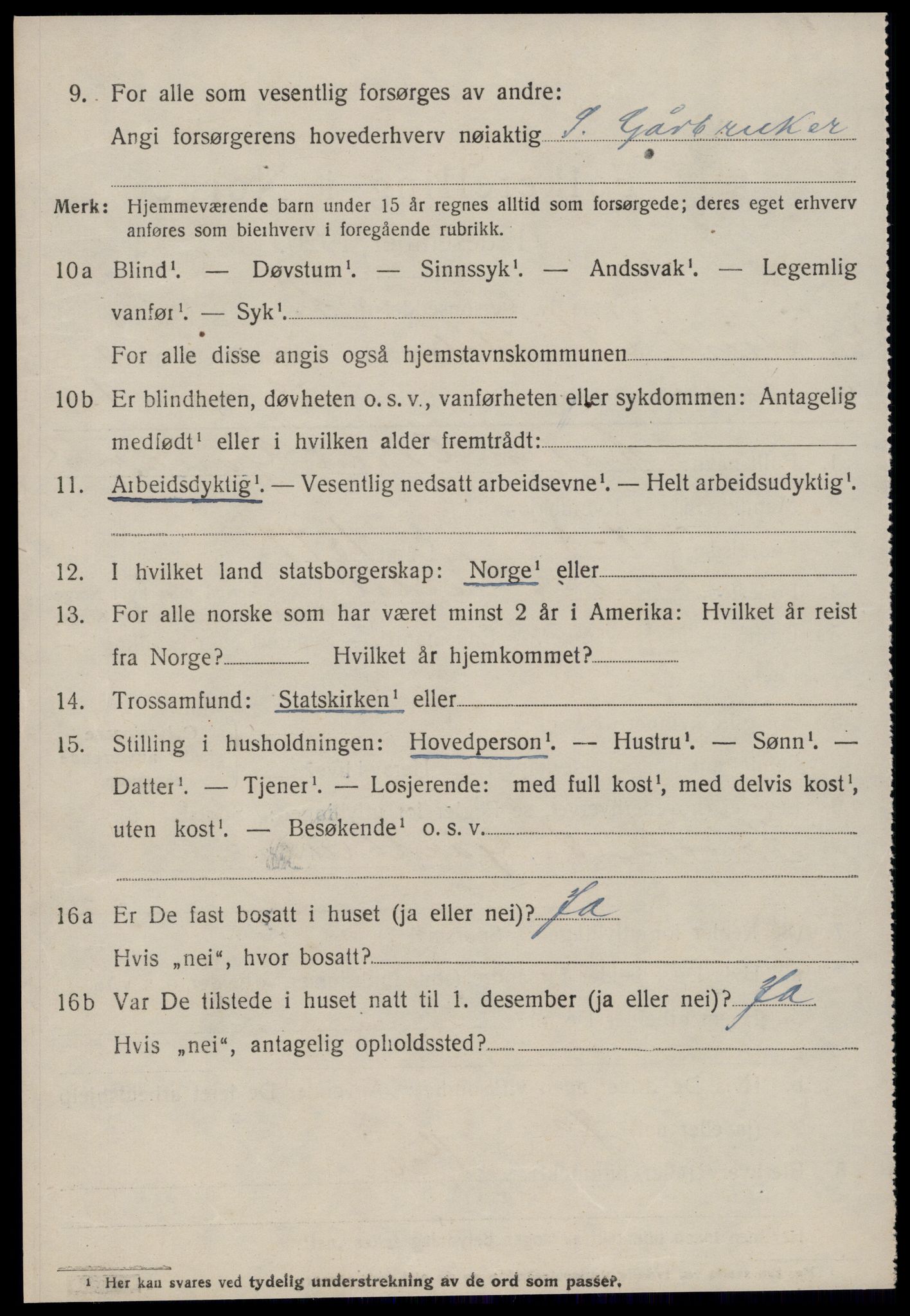 SAT, 1920 census for Eresfjord og Vistdal, 1920, p. 2516