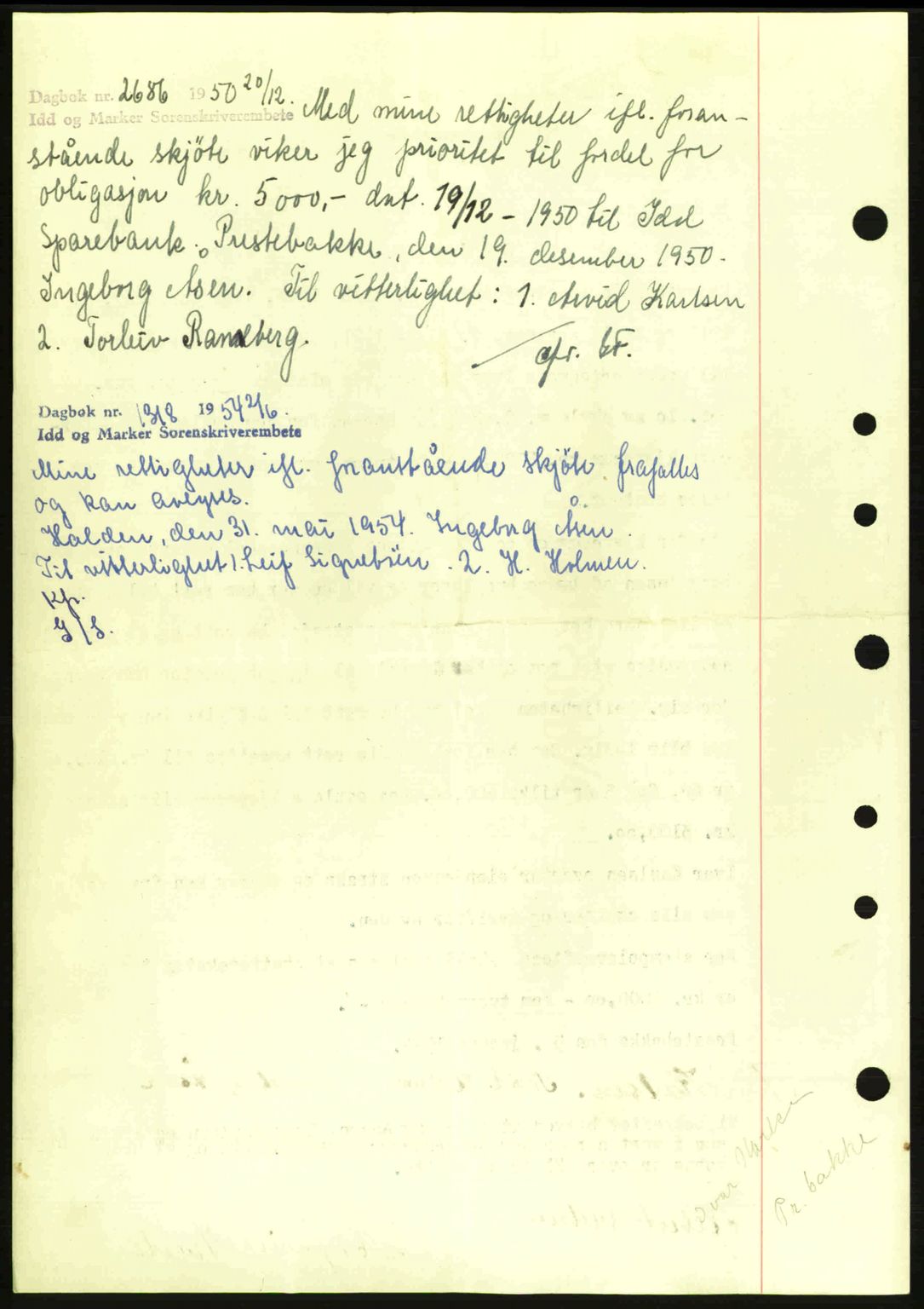 Idd og Marker sorenskriveri, AV/SAO-A-10283/G/Gb/Gbb/L0006: Mortgage book no. A6, 1943-1944, Diary no: : 50/1944