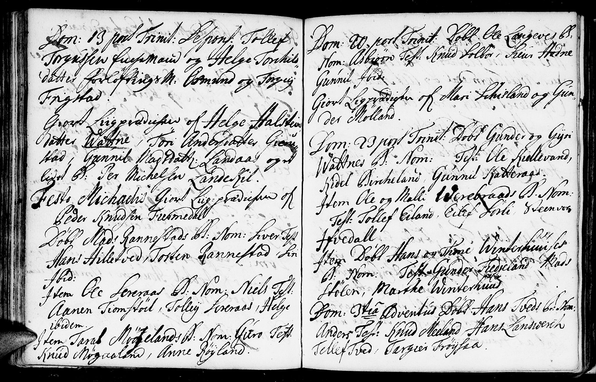 Evje sokneprestkontor, AV/SAK-1111-0008/F/Fa/Fac/L0001: Parish register (official) no. A 1, 1705-1764, p. 151-152