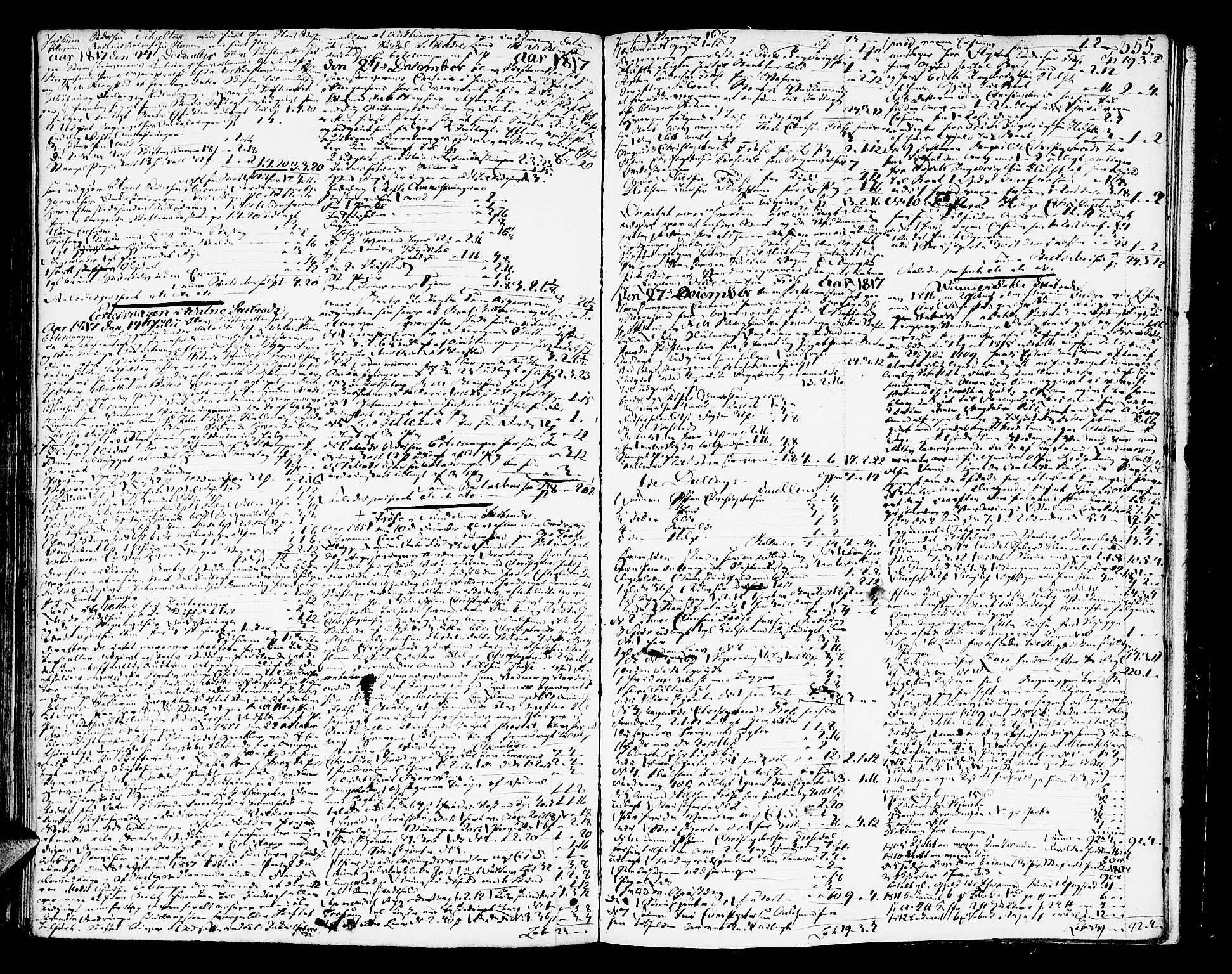 Nordre Sunnmøre sorenskriveri, AV/SAT-A-0006/1/3/3A/L0010: Skifteprotokoll 4, 1812-1816, p. 354b-355a