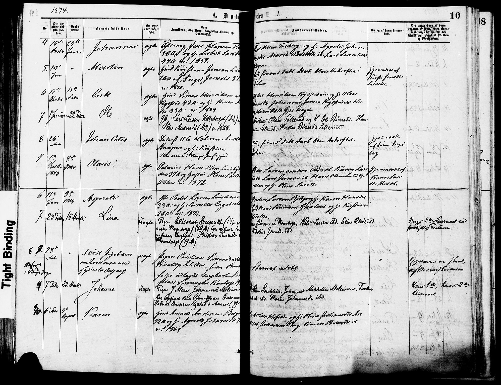 Vang prestekontor, Hedmark, AV/SAH-PREST-008/H/Ha/Haa/L0013: Parish register (official) no. 13, 1855-1879, p. 10