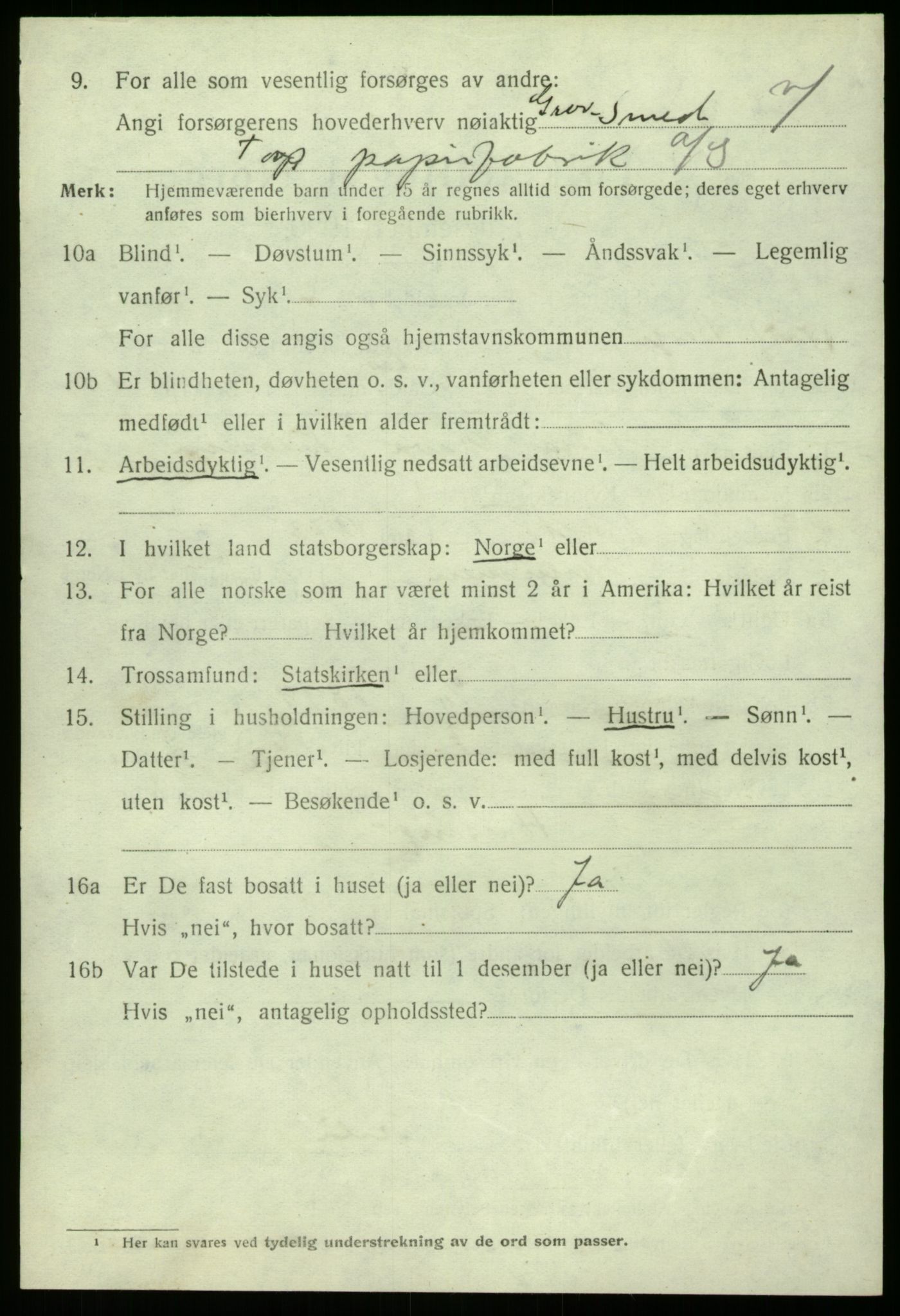 SAO, 1920 census for Borge, 1920, p. 7782