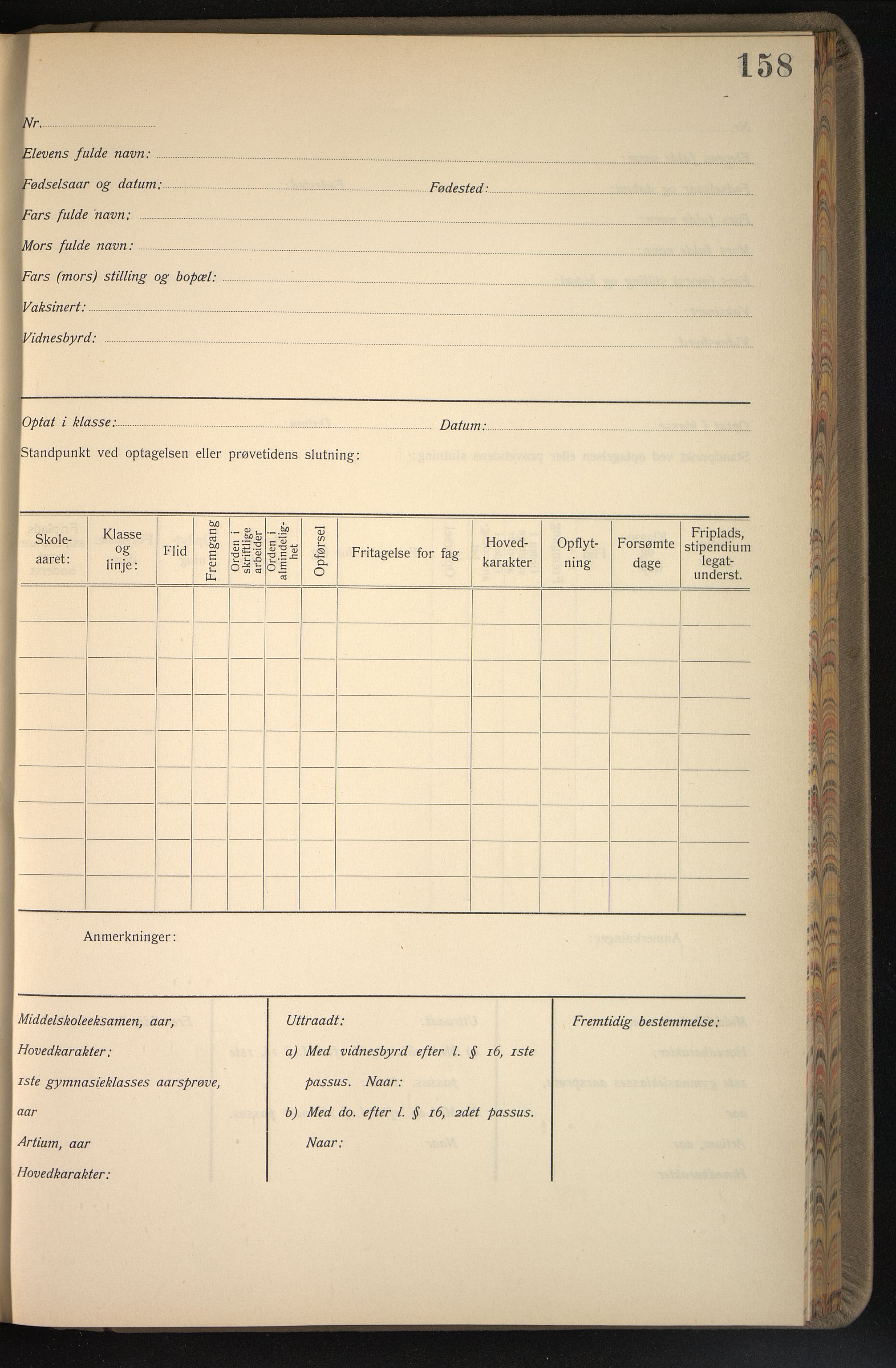 Vestfold fylkeskommune. Greveskogen videregående skole før 1998, VEMU/A-1162/G/Gb/L0003: Manntallsprotokoll Pikeskolen, 1909-1911, p. 159