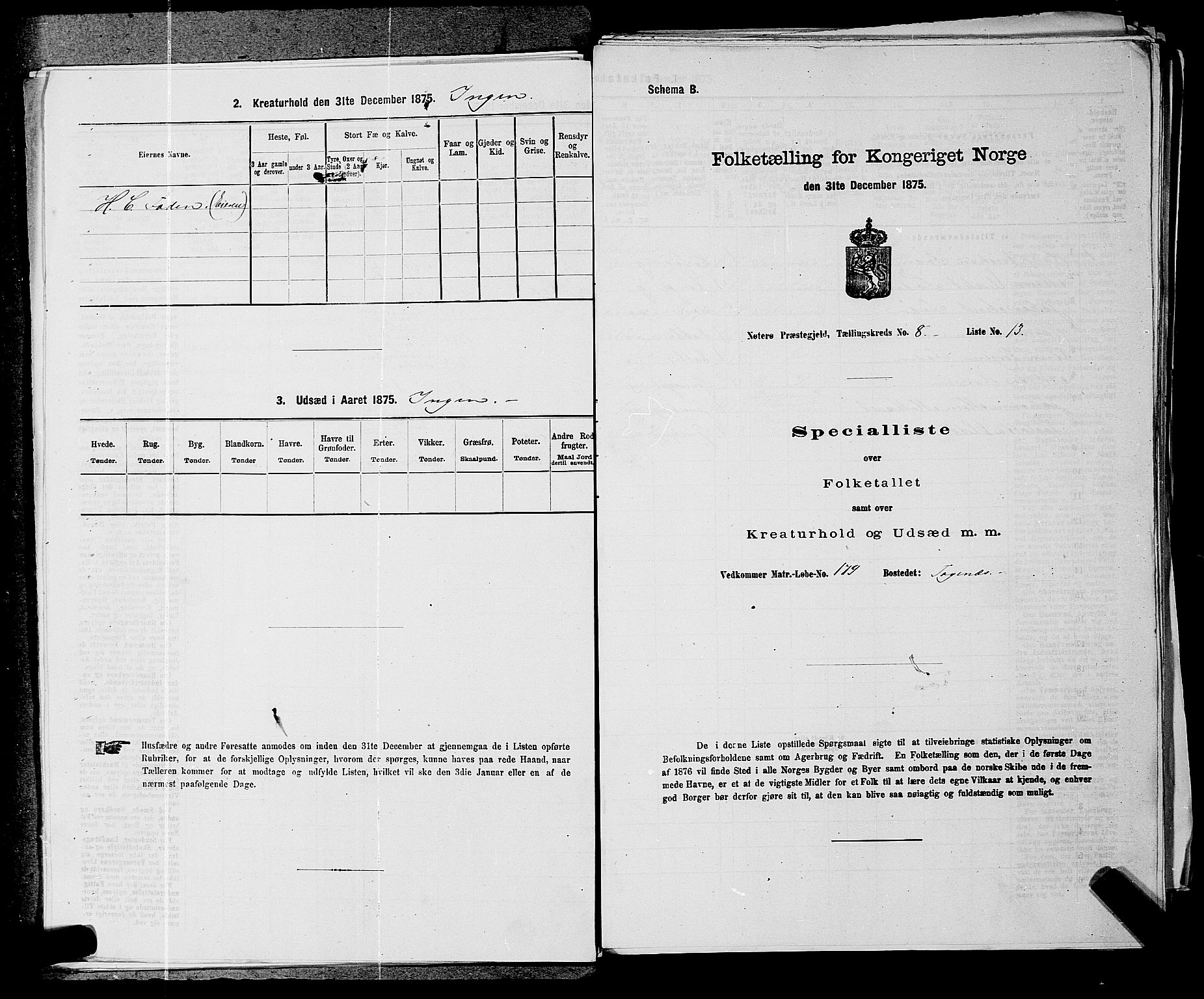 SAKO, 1875 census for 0722P Nøtterøy, 1875, p. 1562