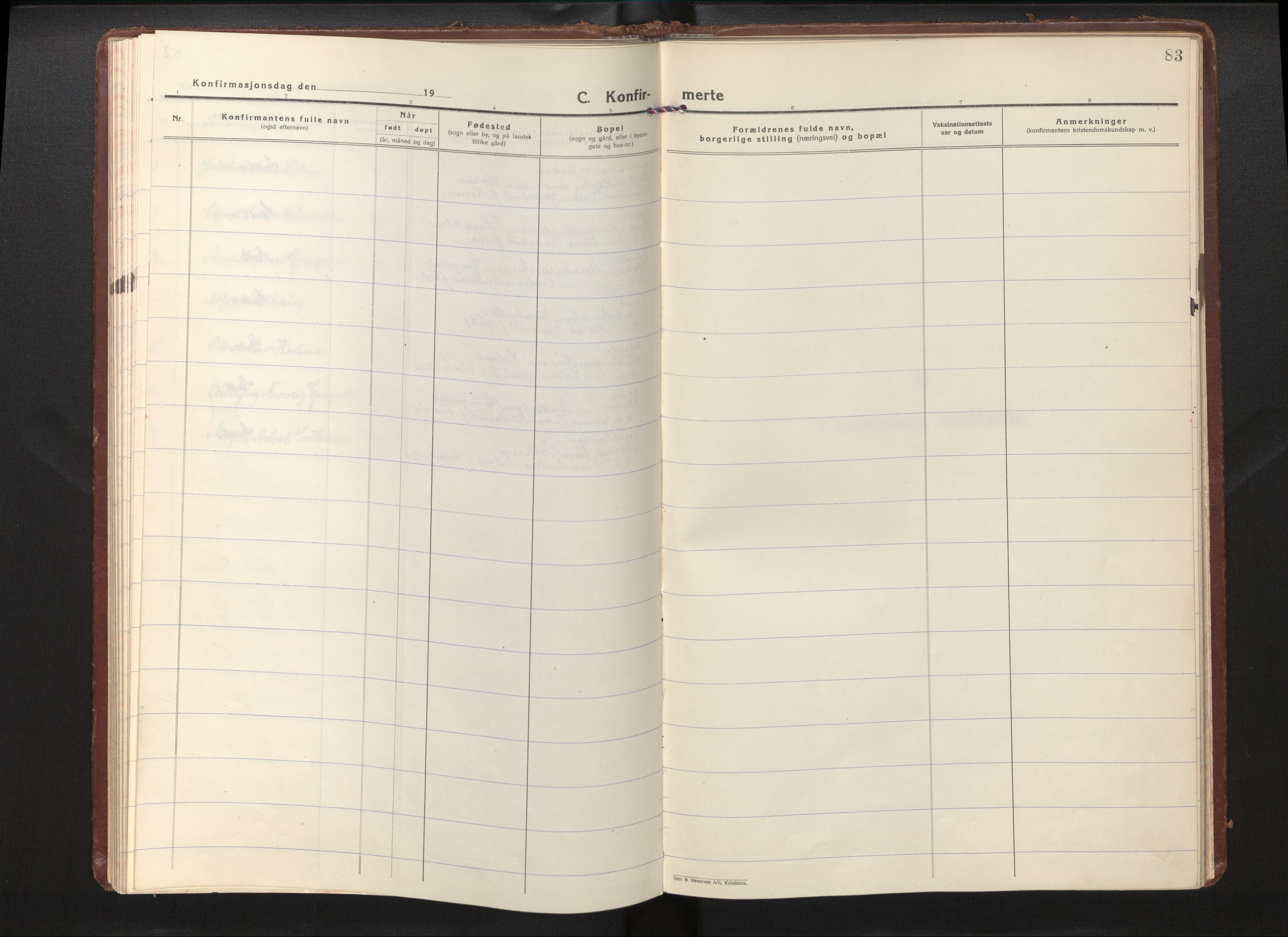 Gloppen sokneprestembete, AV/SAB-A-80101/H/Haa/Haae/L0003: Parish register (official) no. E 3, 1925-1951, p. 82b-83a