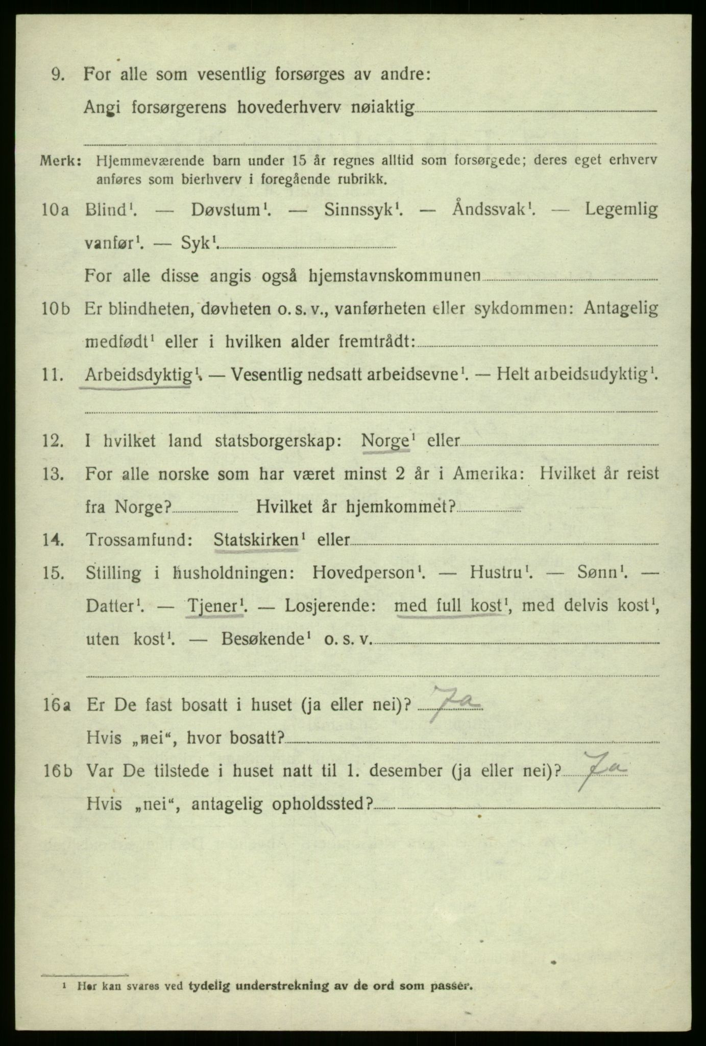 SAB, 1920 census for Askvoll, 1920, p. 2159