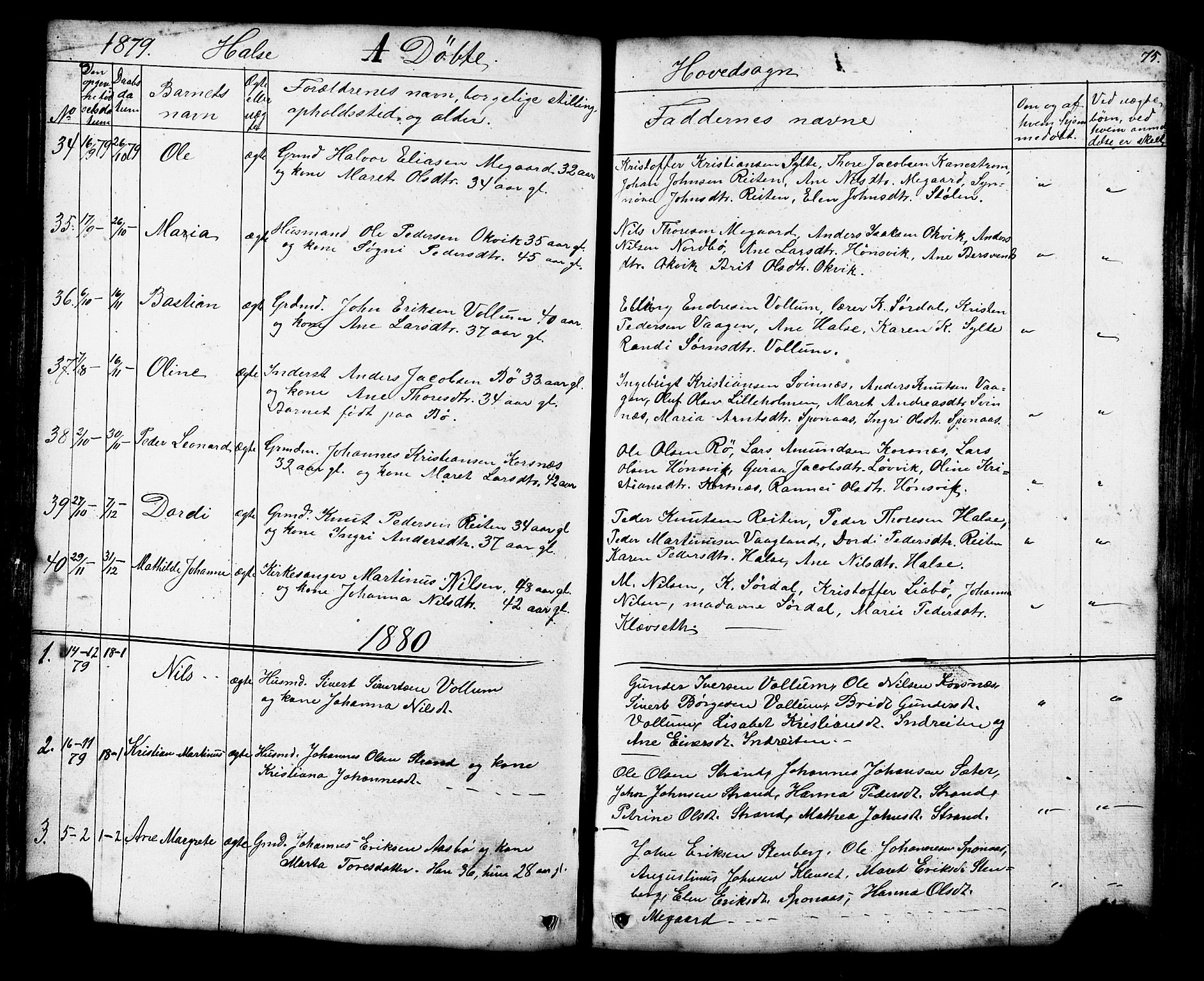 Ministerialprotokoller, klokkerbøker og fødselsregistre - Møre og Romsdal, SAT/A-1454/576/L0890: Parish register (copy) no. 576C01, 1837-1908, p. 75