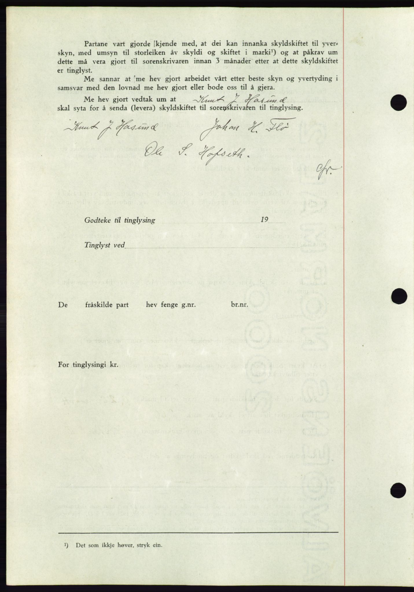 Søre Sunnmøre sorenskriveri, AV/SAT-A-4122/1/2/2C/L0068: Mortgage book no. 62, 1939-1939, Diary no: : 785/1939