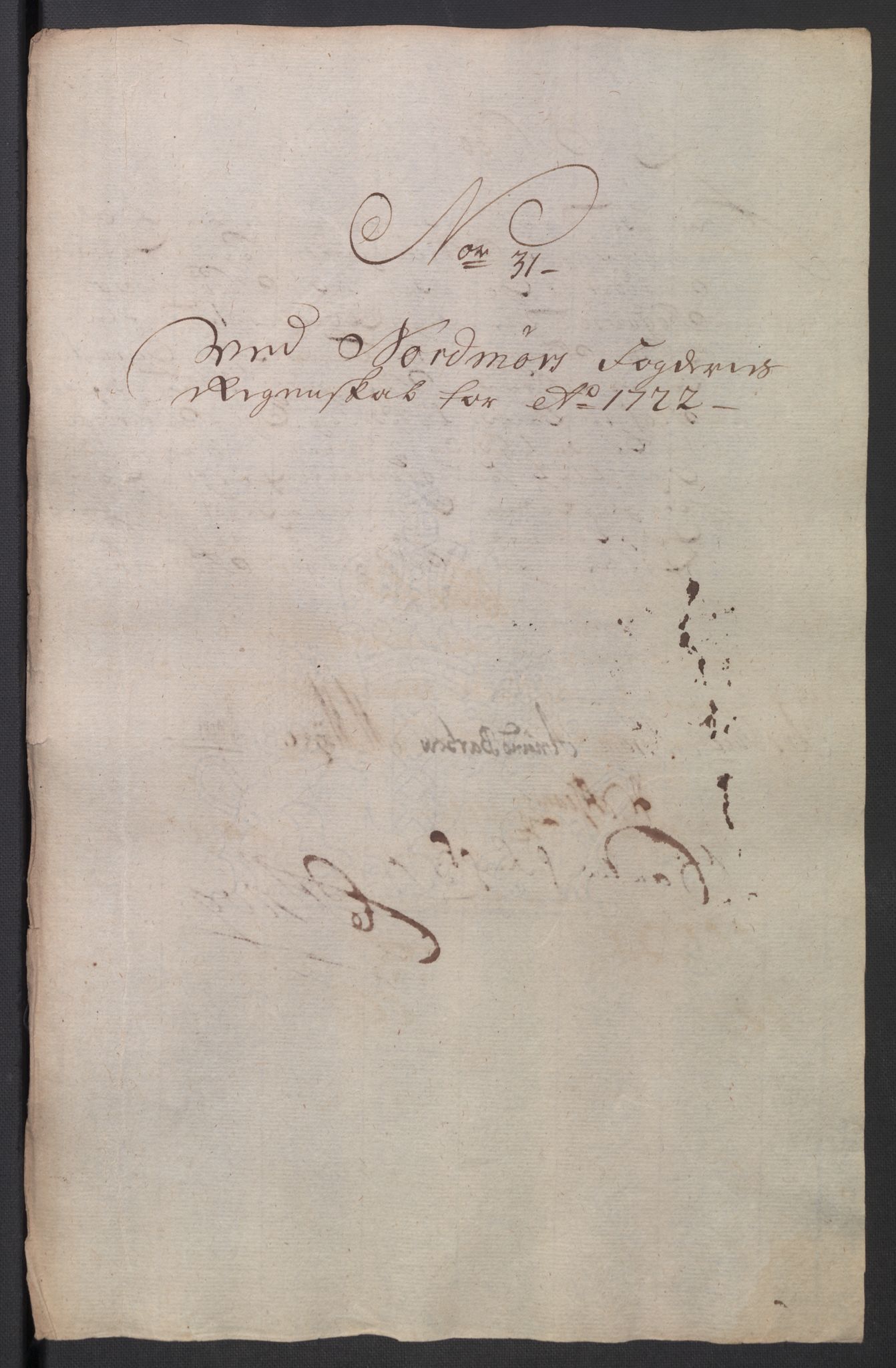 Rentekammeret inntil 1814, Reviderte regnskaper, Fogderegnskap, RA/EA-4092/R56/L3755: Fogderegnskap Nordmøre, 1722, p. 253