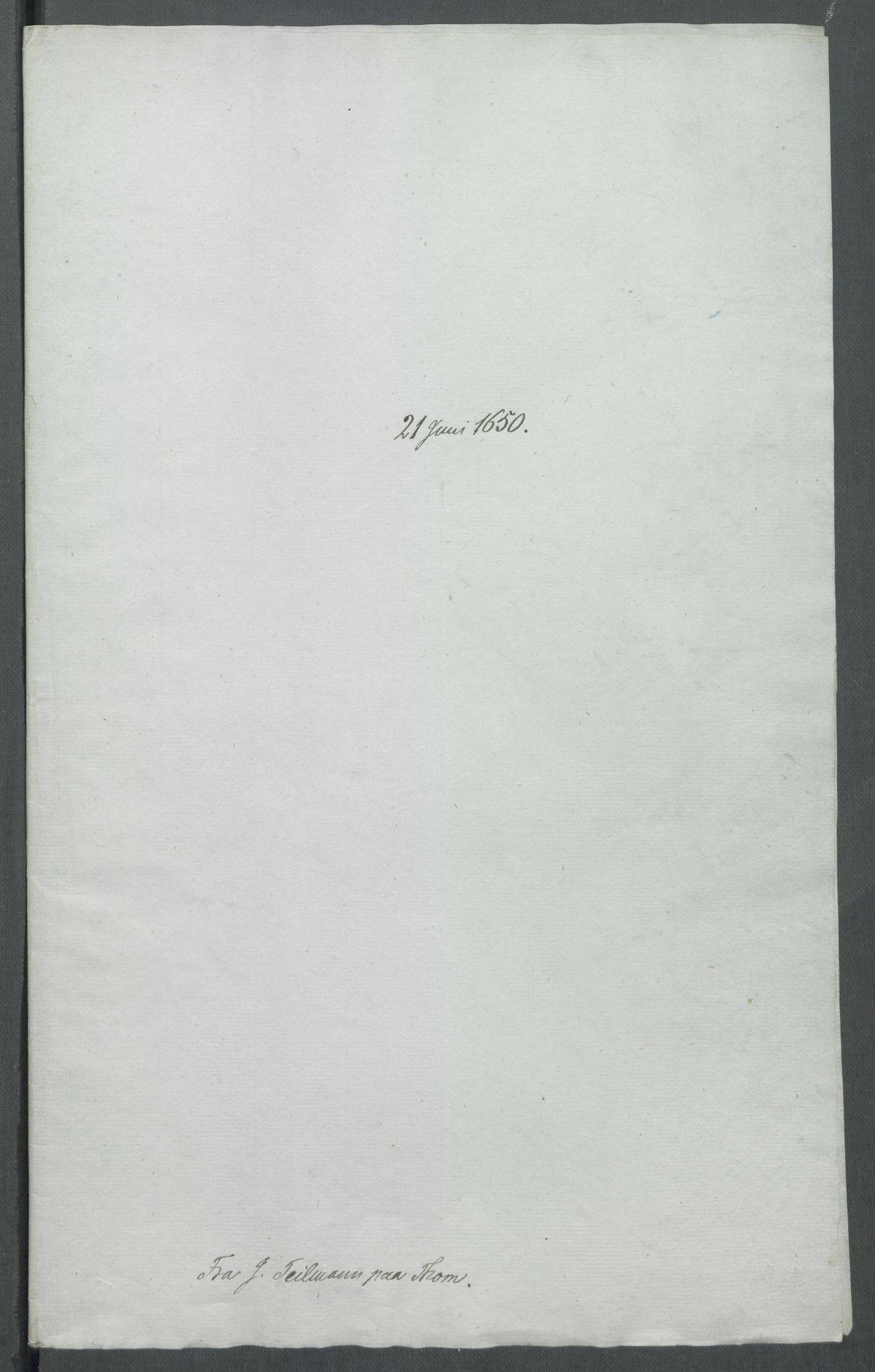 Riksarkivets diplomsamling, AV/RA-EA-5965/F02/L0163: Dokumenter, 1650, p. 21