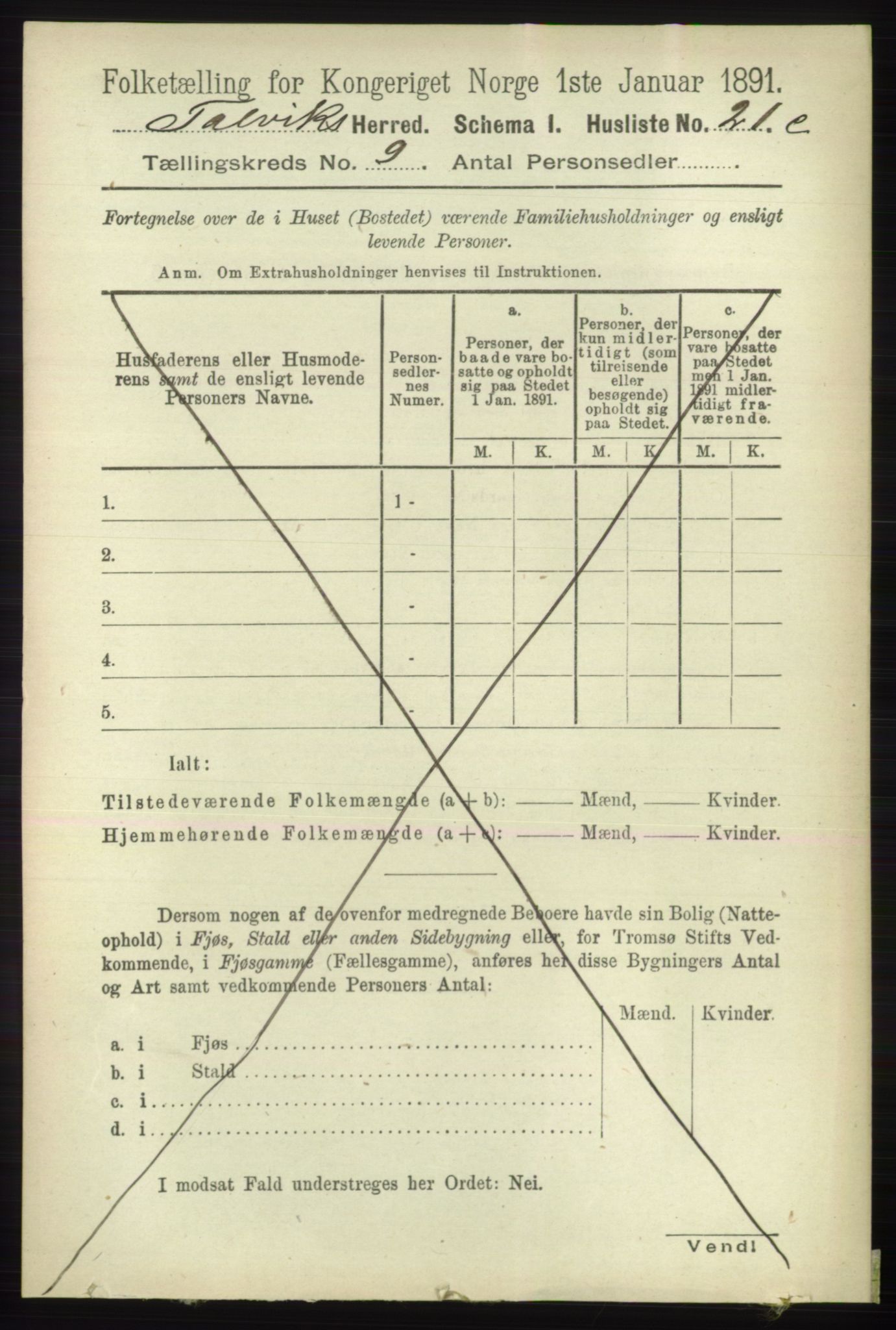 RA, 1891 census for 2013 Talvik, 1891, p. 2168