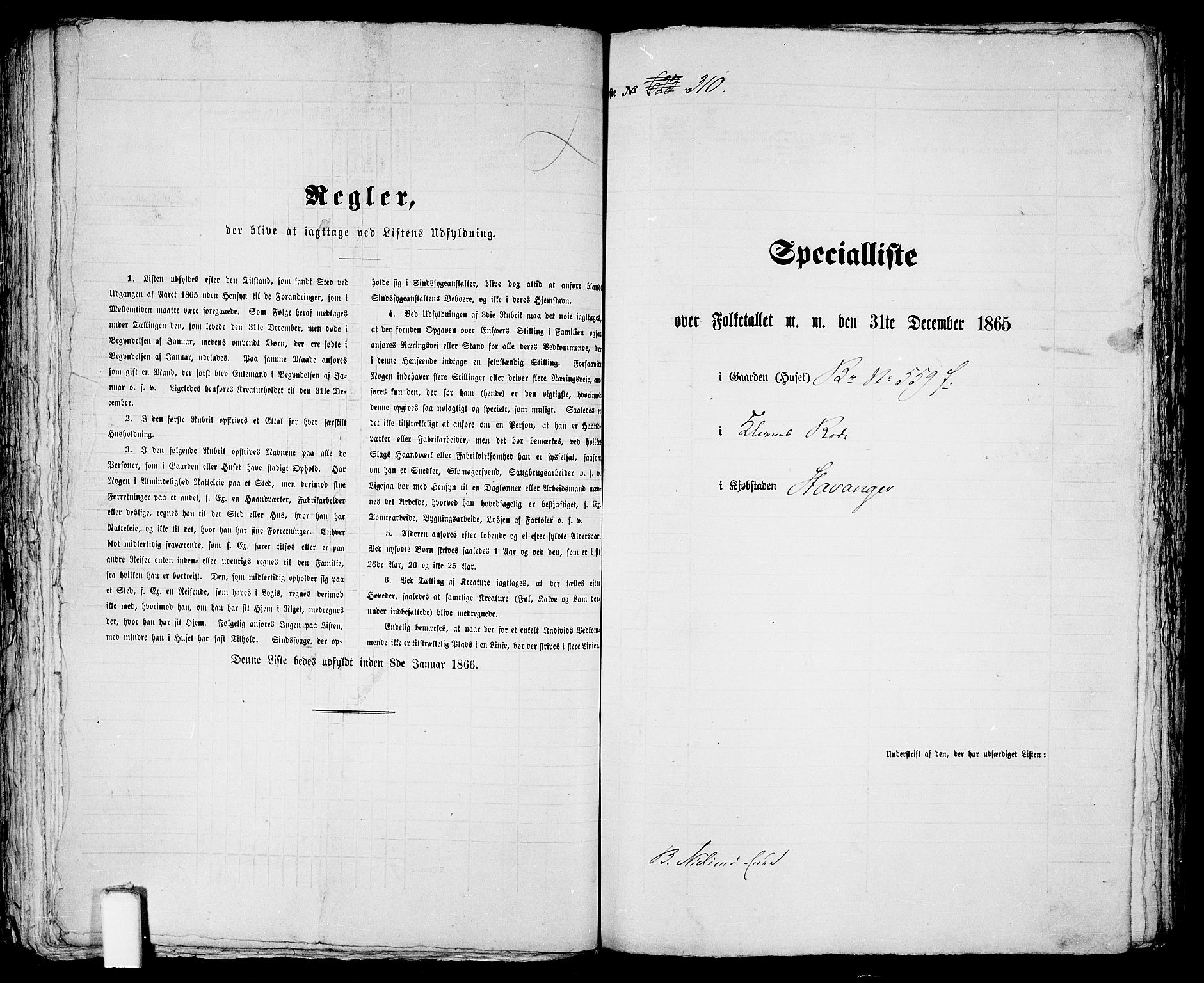 RA, 1865 census for Stavanger, 1865, p. 649