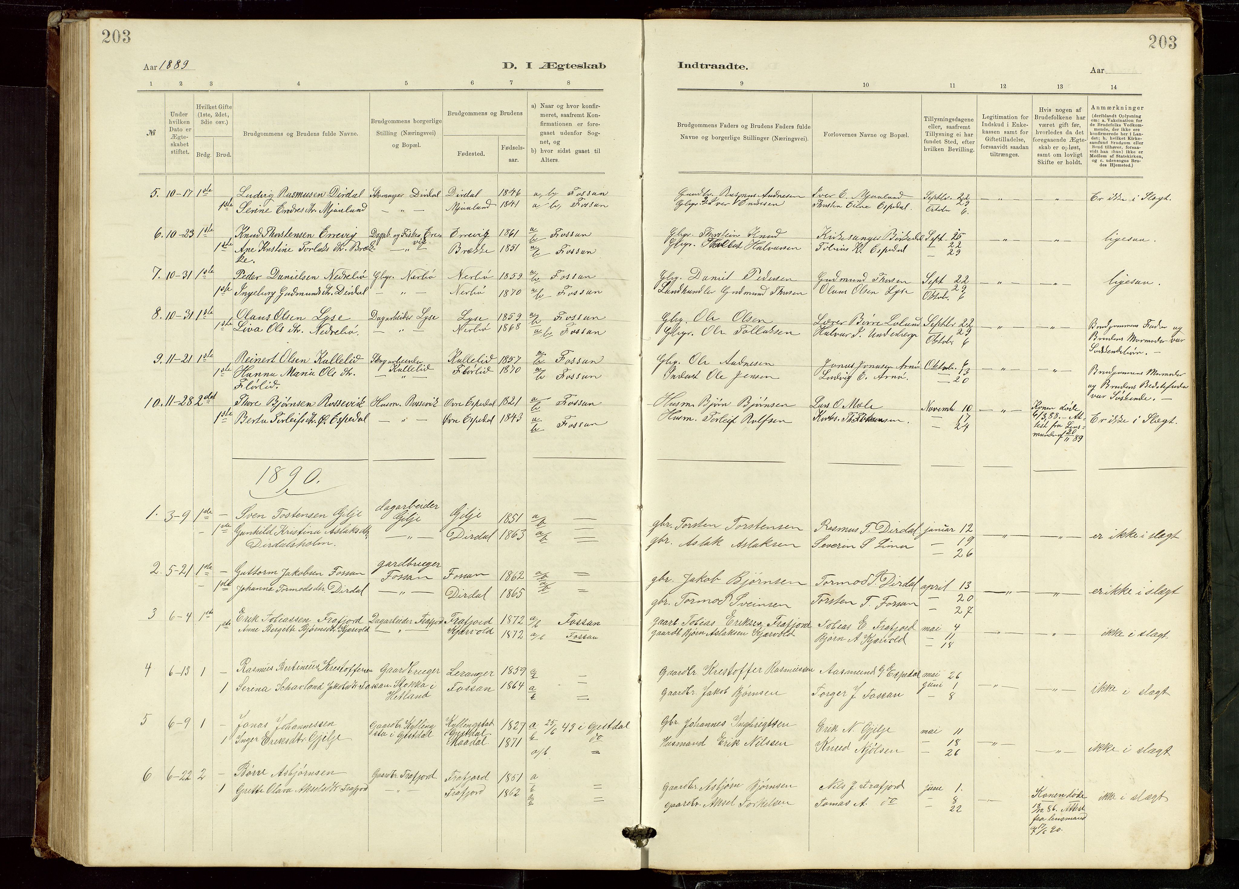Høgsfjord sokneprestkontor, AV/SAST-A-101624/H/Ha/Hab/L0009: Parish register (copy) no. B 9, 1883-1920, p. 203