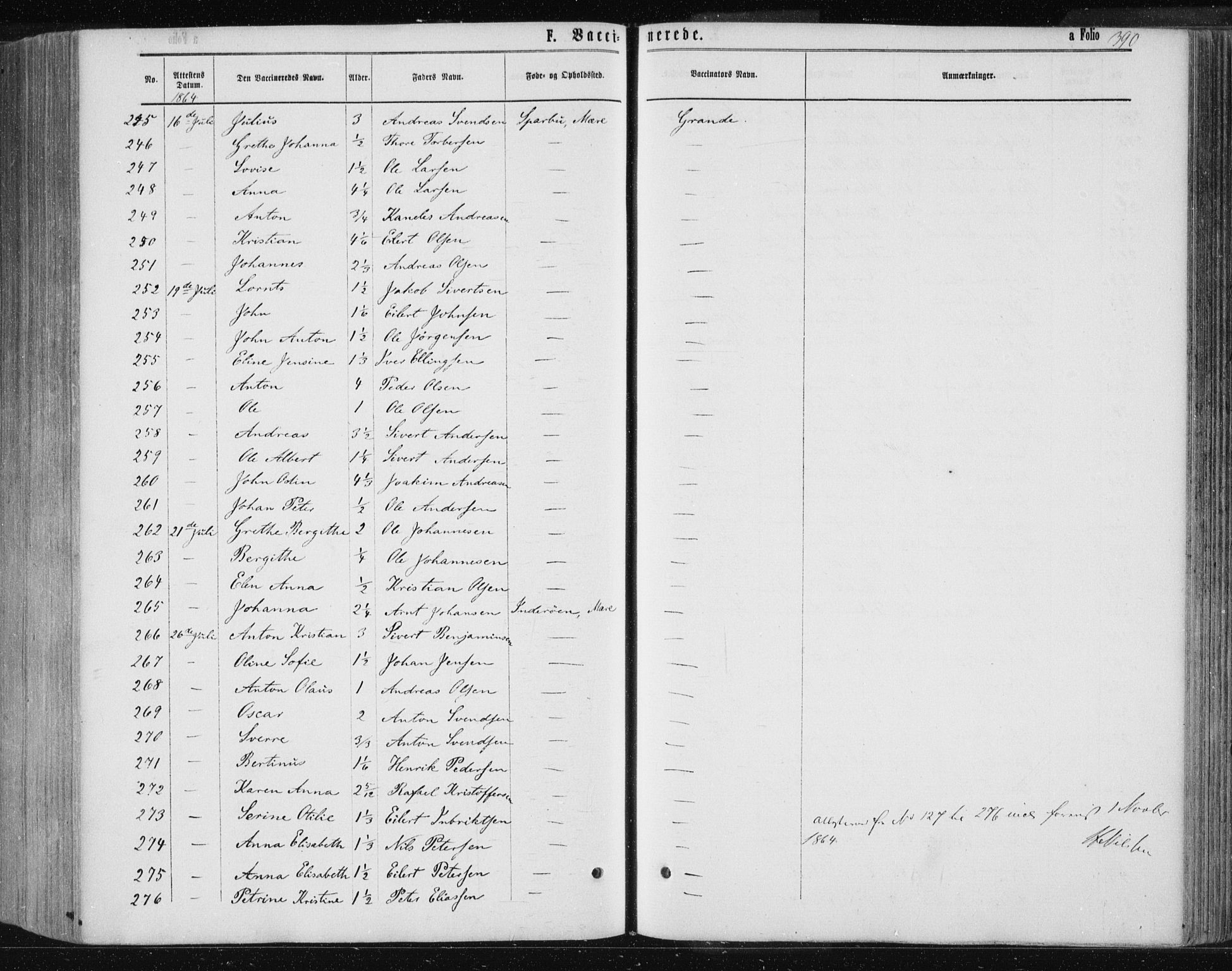 Ministerialprotokoller, klokkerbøker og fødselsregistre - Nord-Trøndelag, AV/SAT-A-1458/735/L0345: Parish register (official) no. 735A08 /1, 1863-1872, p. 390