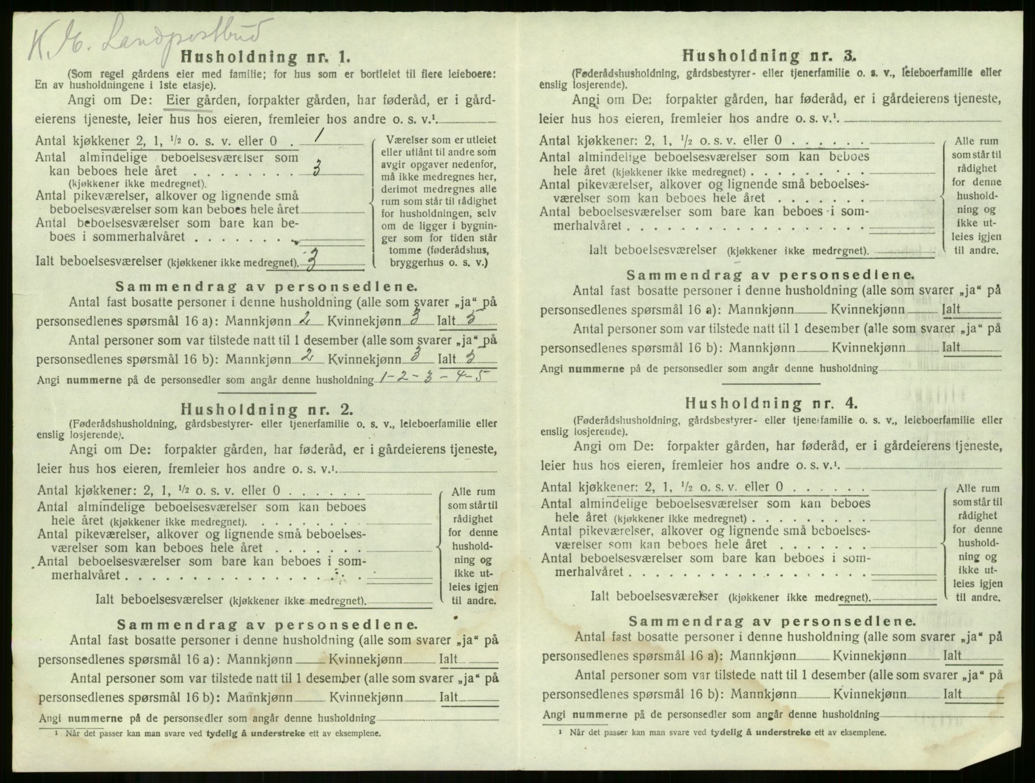 SAKO, 1920 census for Våle, 1920, p. 968