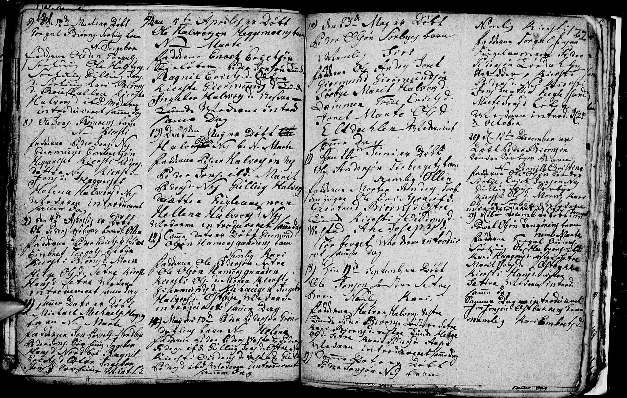 Trysil prestekontor, SAH/PREST-046/H/Ha/Hab/L0001: Parish register (copy) no. 1, 1781-1799, p. 121-122