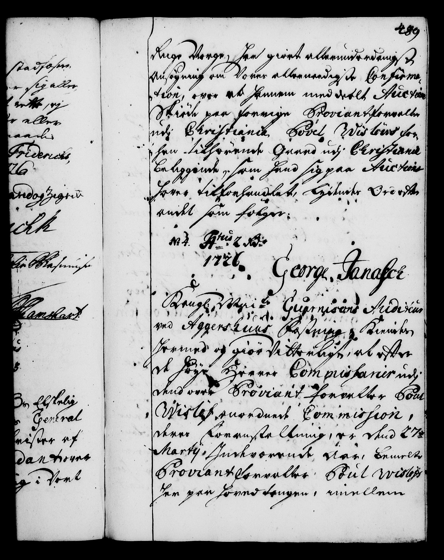 Rentekammeret, Kammerkanselliet, AV/RA-EA-3111/G/Gg/Gga/L0002: Norsk ekspedisjonsprotokoll med register (merket RK 53.2), 1723-1727, p. 489