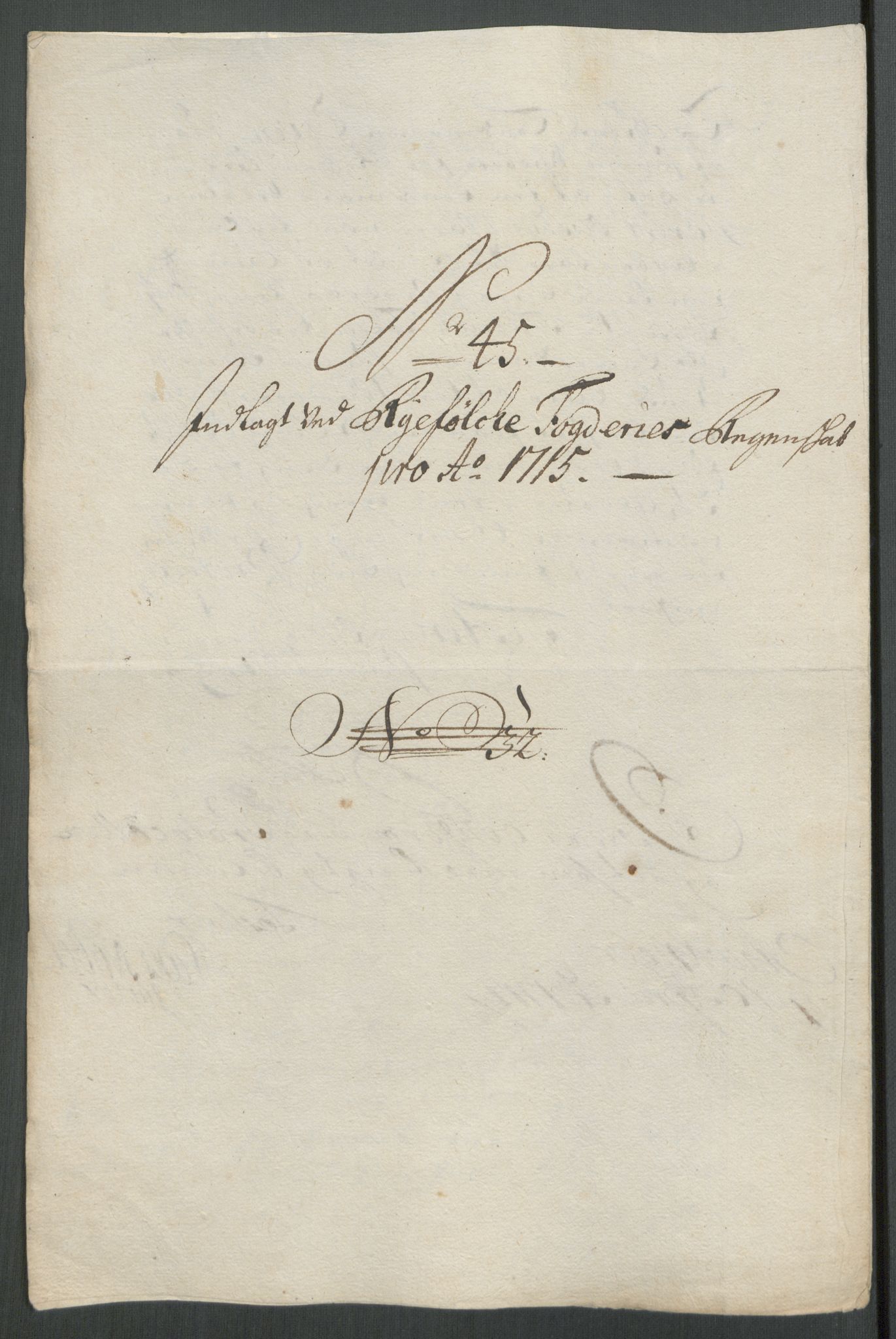 Rentekammeret inntil 1814, Reviderte regnskaper, Fogderegnskap, AV/RA-EA-4092/R47/L2868: Fogderegnskap Ryfylke, 1715, p. 293