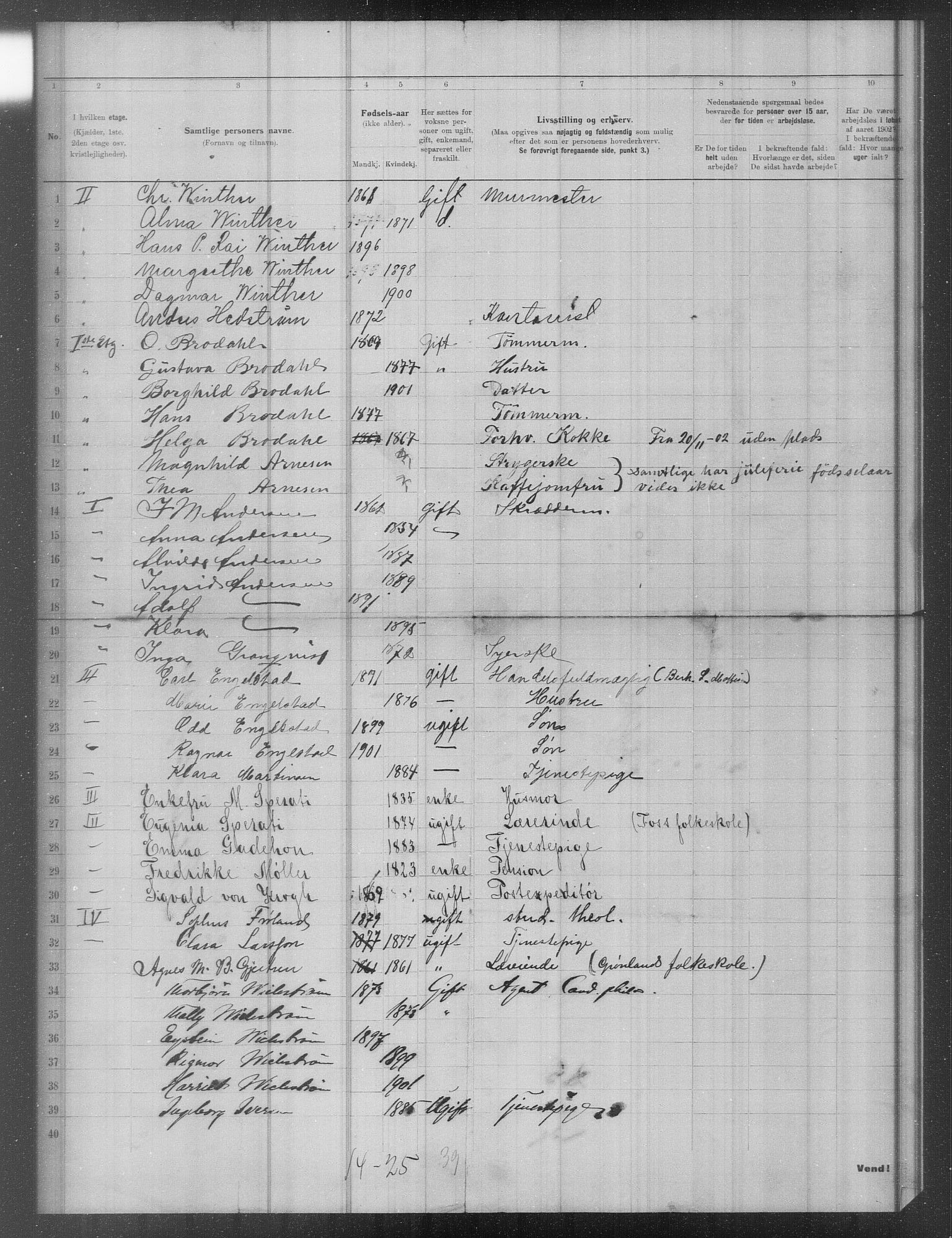 OBA, Municipal Census 1902 for Kristiania, 1902, p. 17283