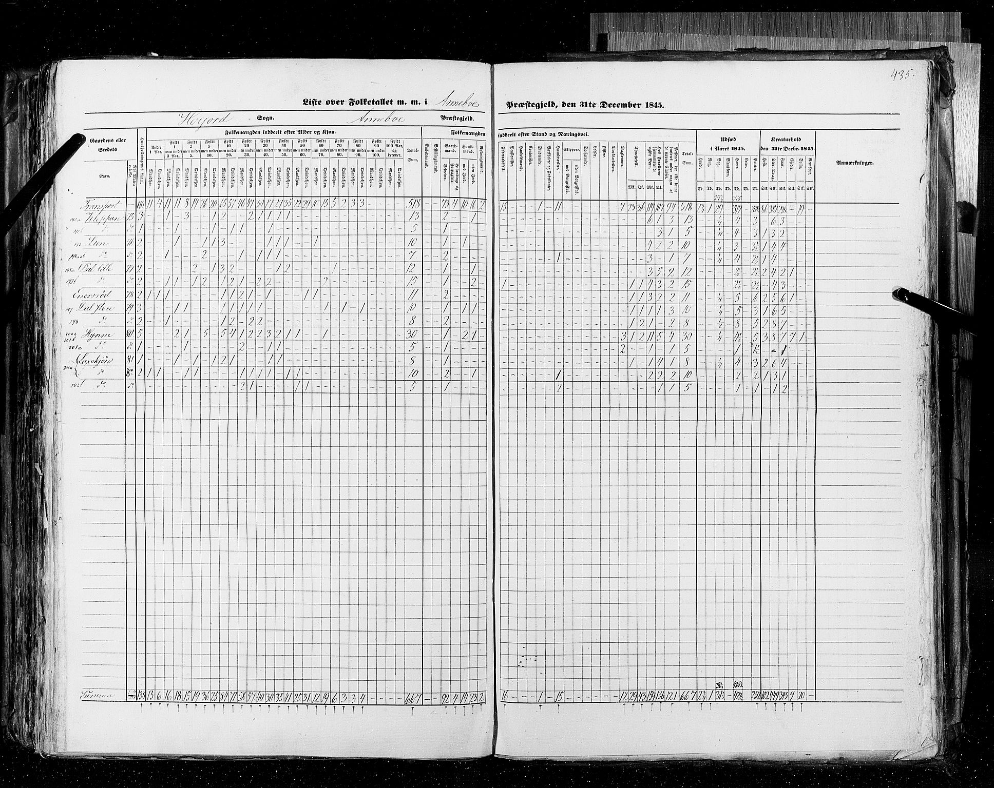 RA, Census 1845, vol. 4: Buskerud amt og Jarlsberg og Larvik amt, 1845, p. 435