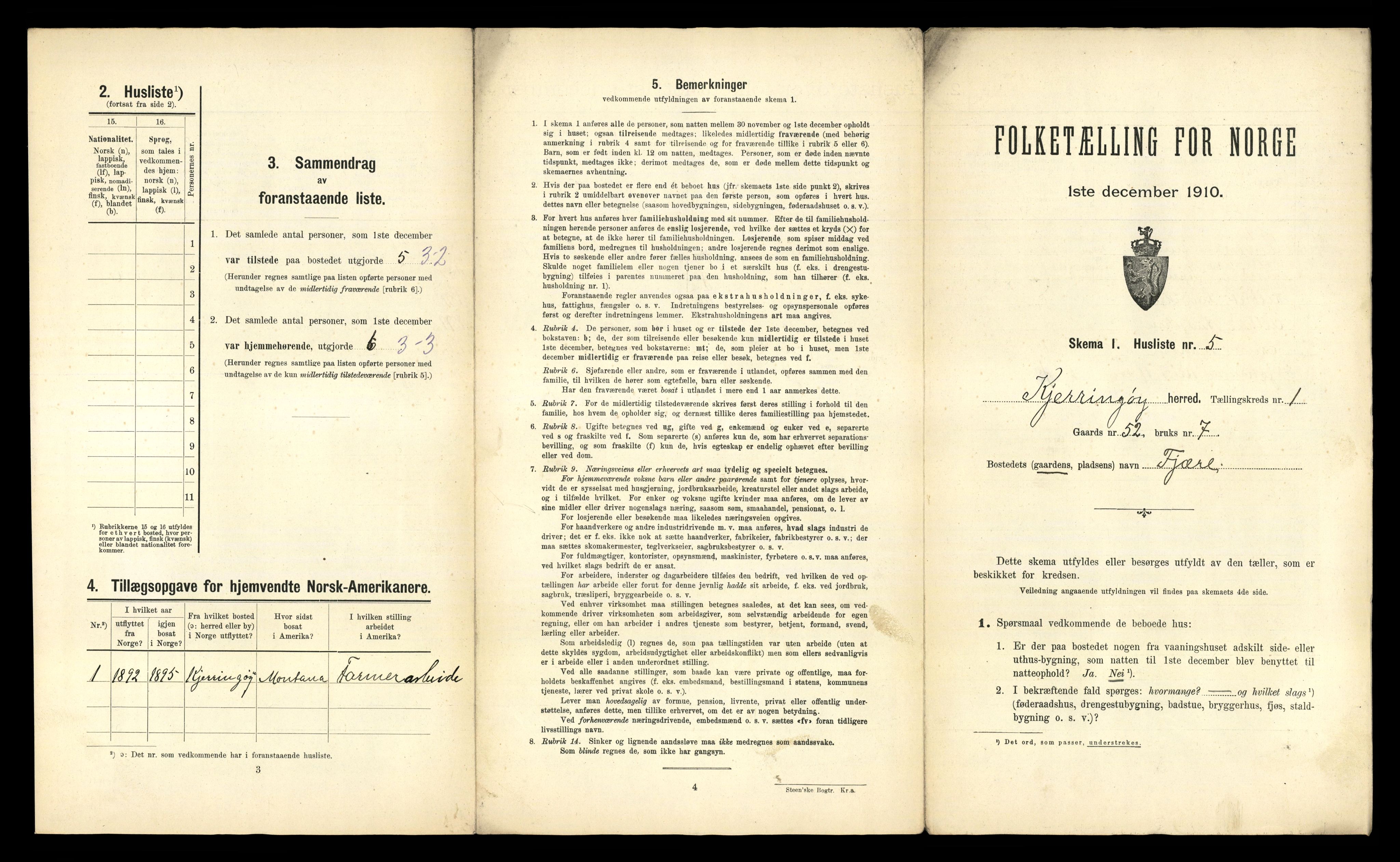 RA, 1910 census for Kjerringøy, 1910, p. 29