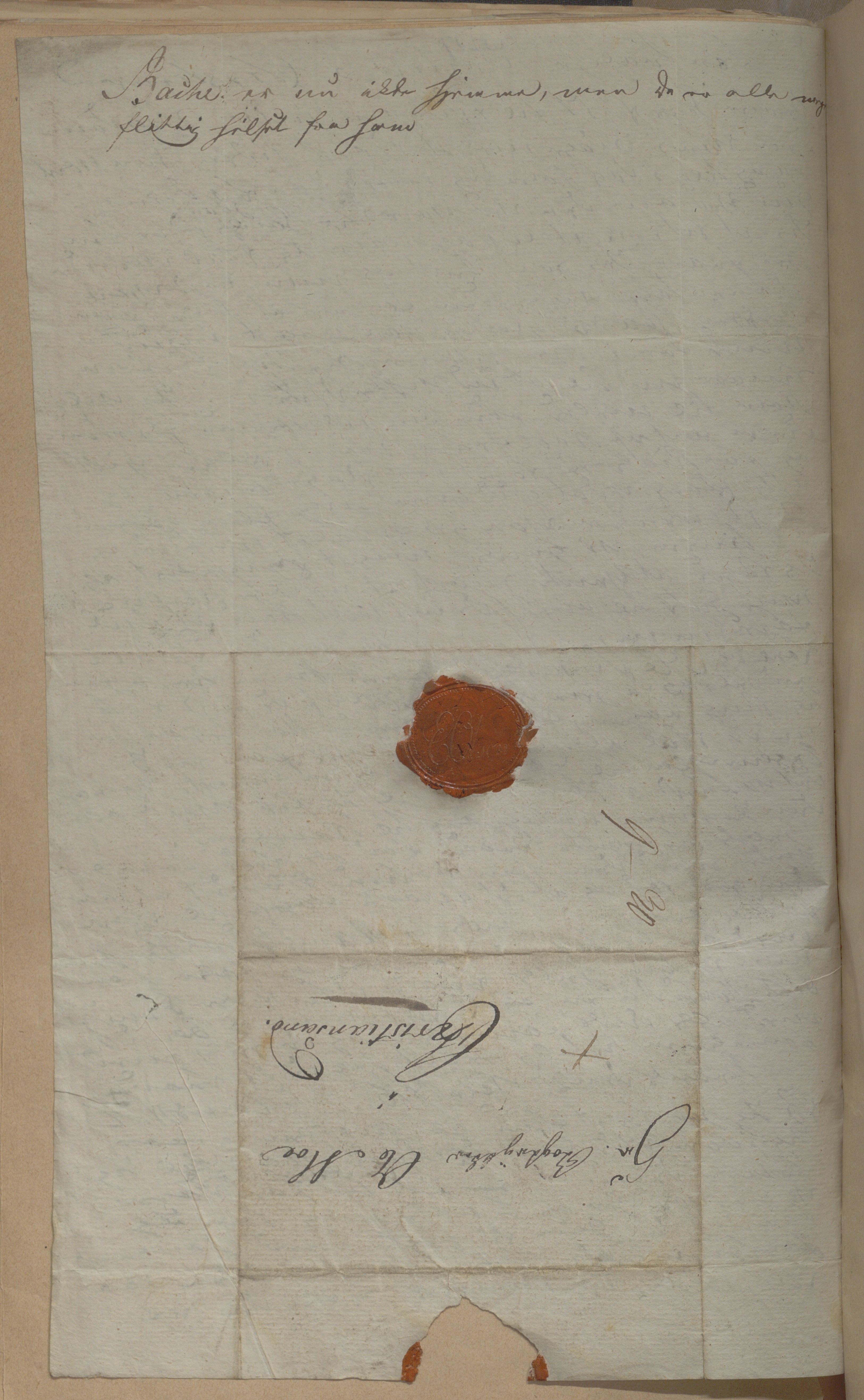 Heggtveitsamlingen, TMF/A-1007/H/L0050: Innbundne brev, Ms A, med innlagt registratur. , 1800-1850