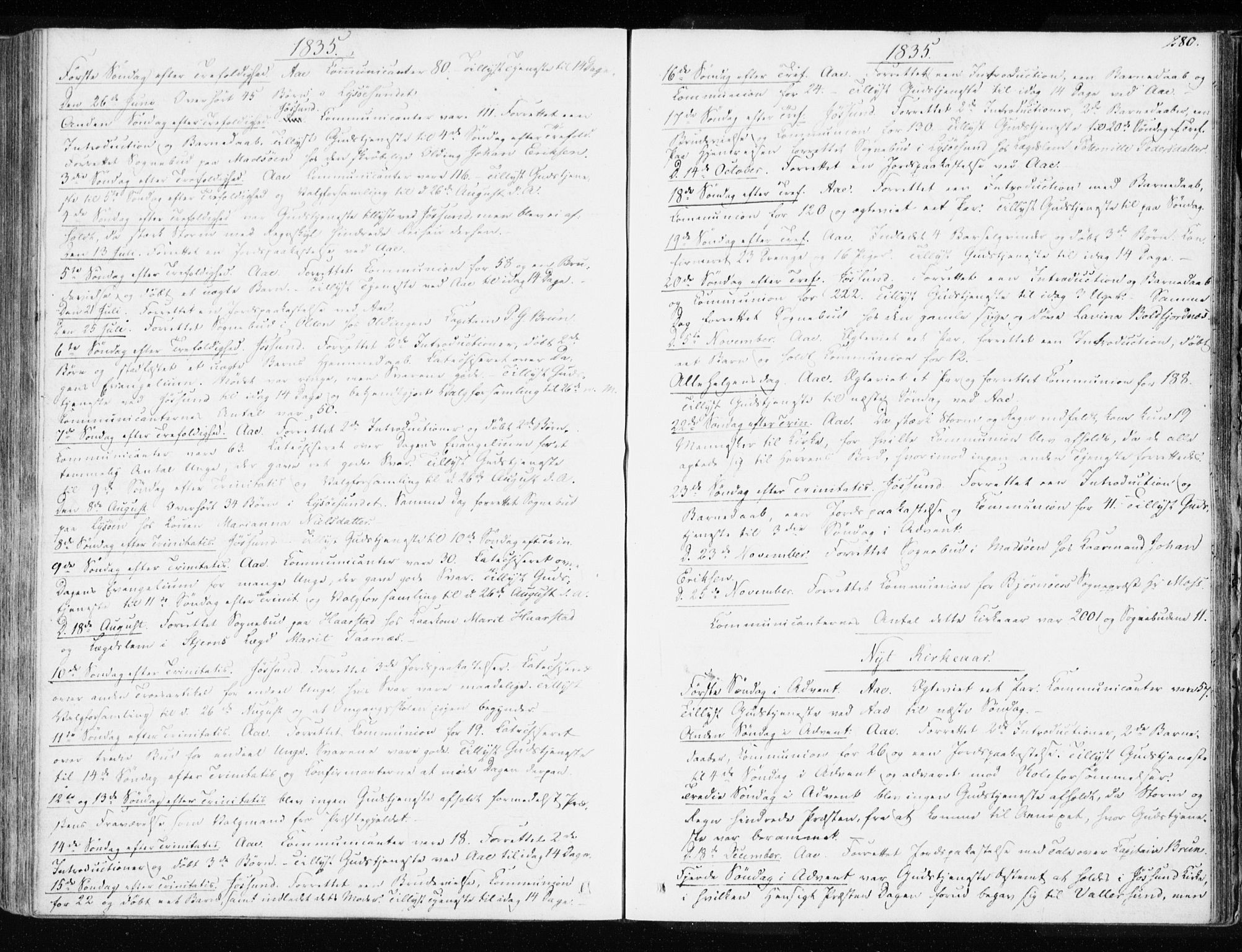 Ministerialprotokoller, klokkerbøker og fødselsregistre - Sør-Trøndelag, SAT/A-1456/655/L0676: Parish register (official) no. 655A05, 1830-1847, p. 280