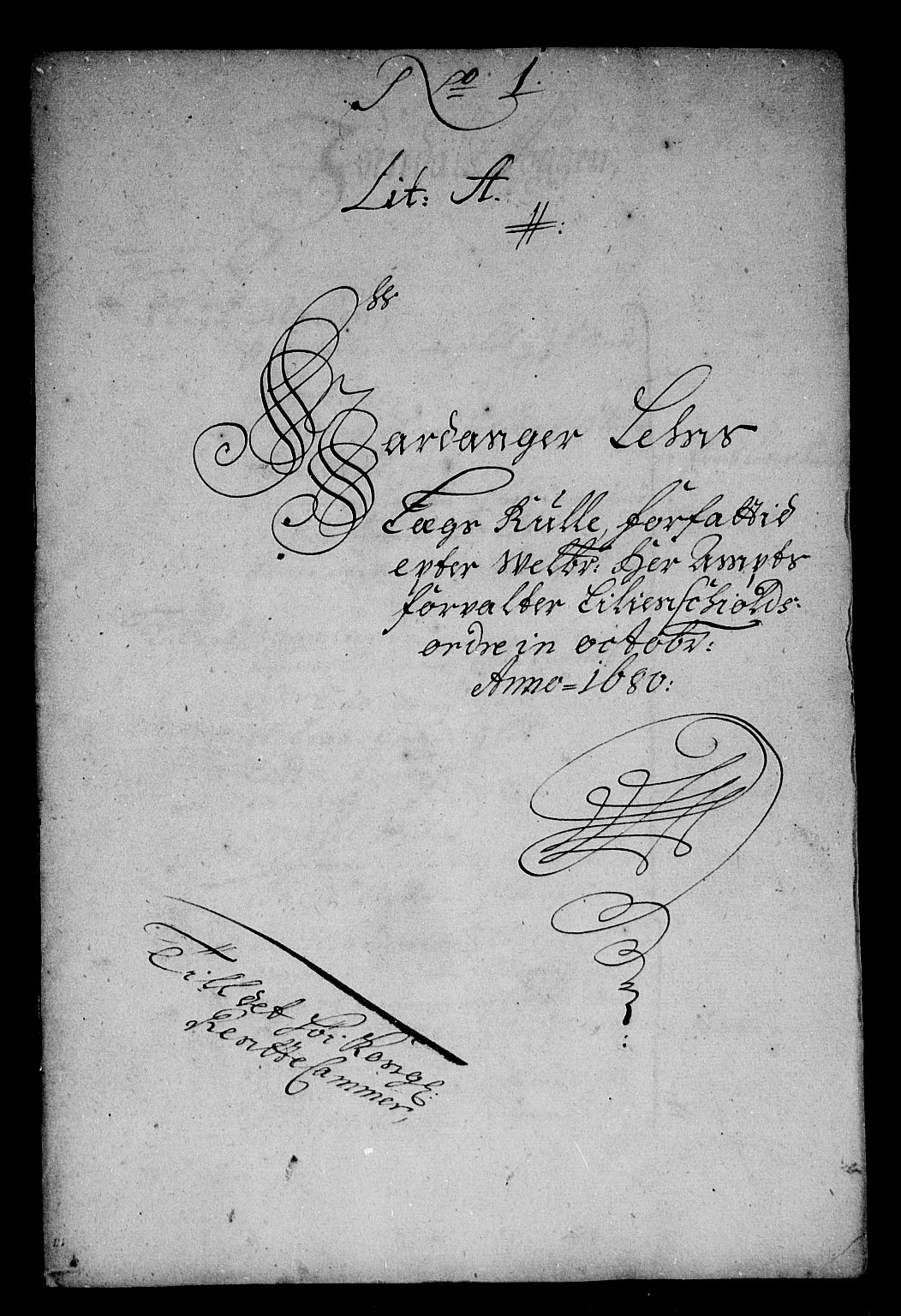 Rentekammeret inntil 1814, Reviderte regnskaper, Stiftamtstueregnskaper, Bergen stiftamt, RA/EA-6043/R/Rc/L0093: Bergen stiftamt, 1690