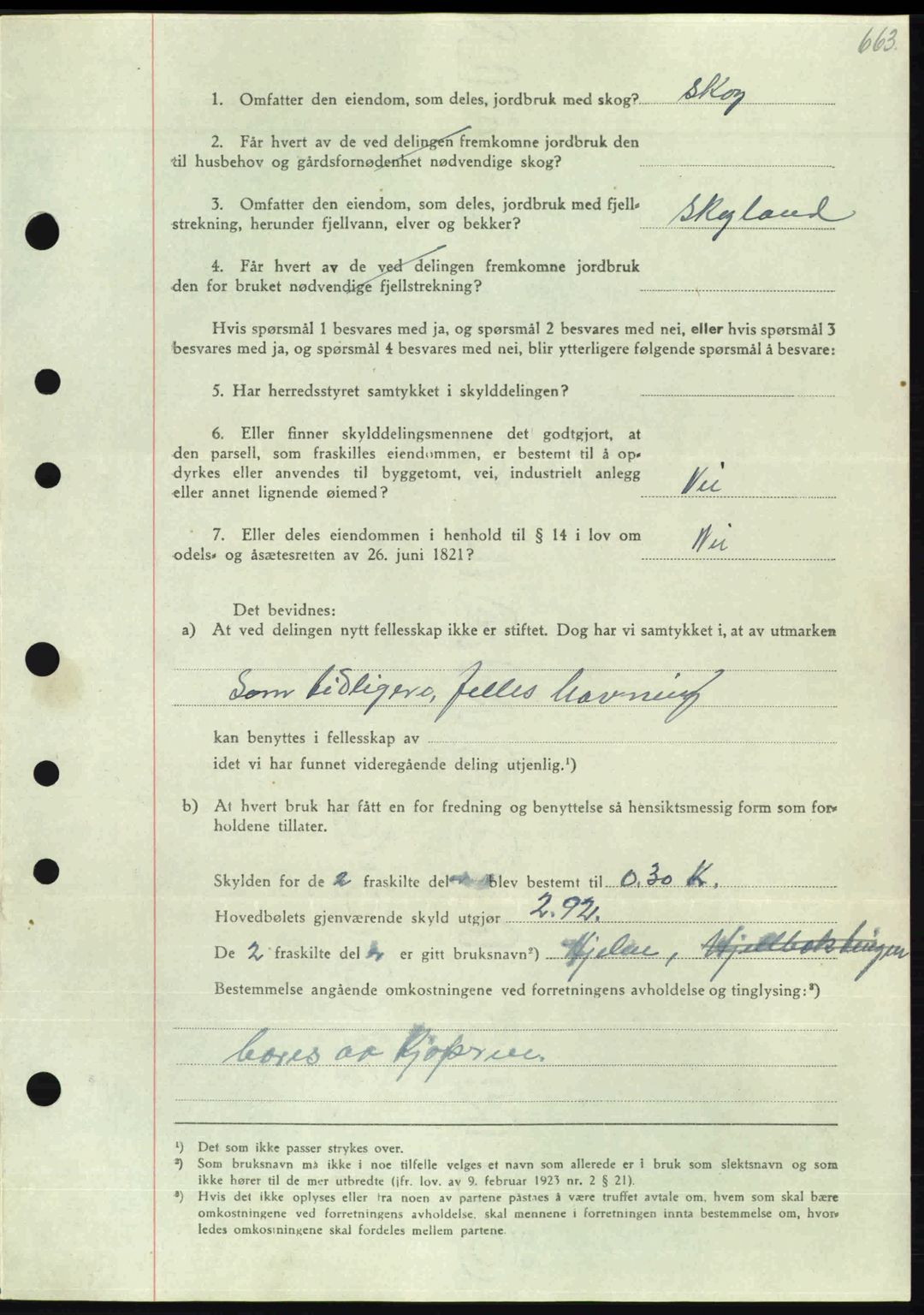 Nordmøre sorenskriveri, AV/SAT-A-4132/1/2/2Ca: Mortgage book no. A103, 1946-1947, Diary no: : 2681/1946