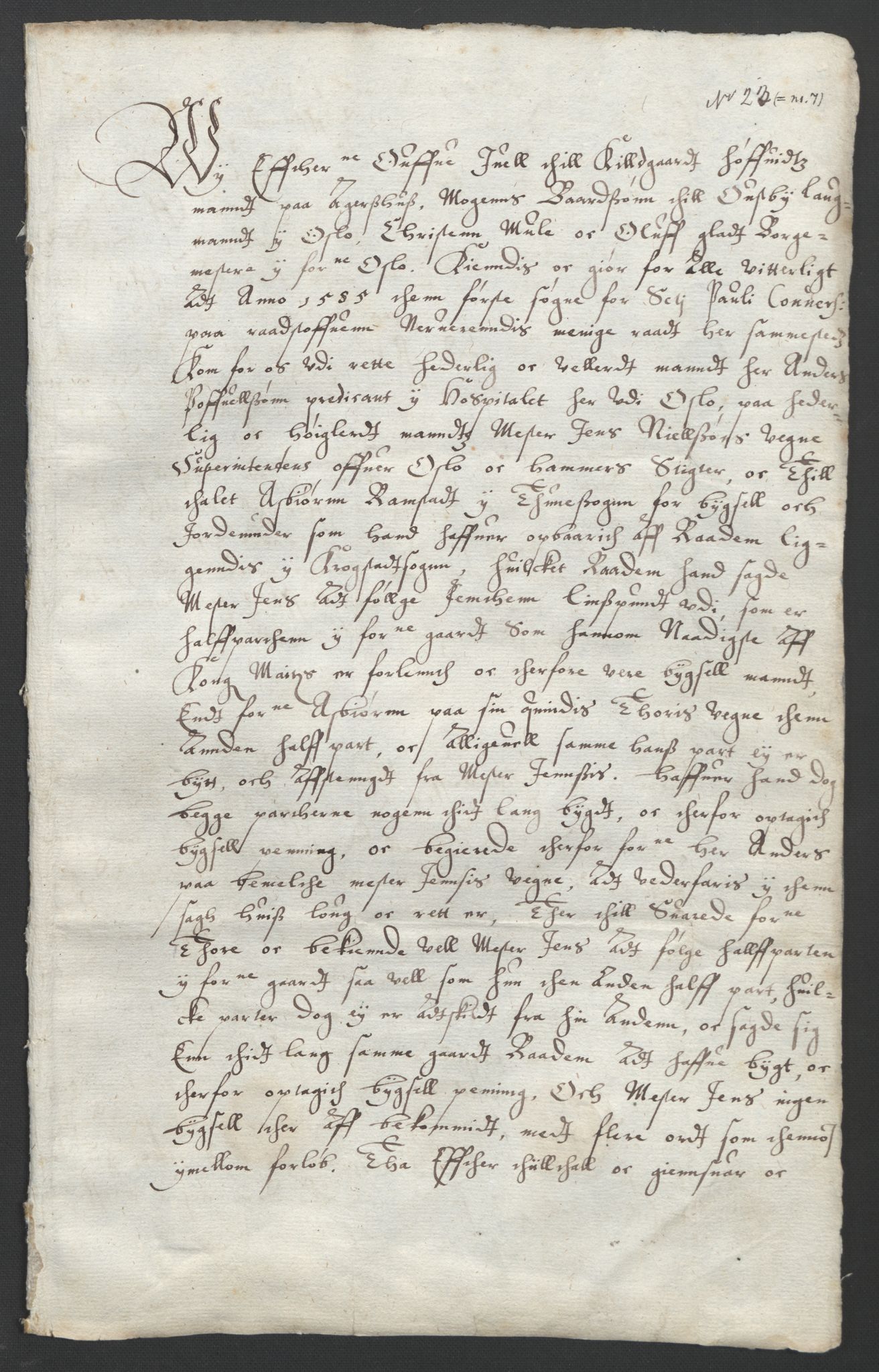 Oslo stiftsdireksjon, SAO/A-11085/G/Gb/L0001: Bispestolens dokumenter, 1584-1612, p. 95
