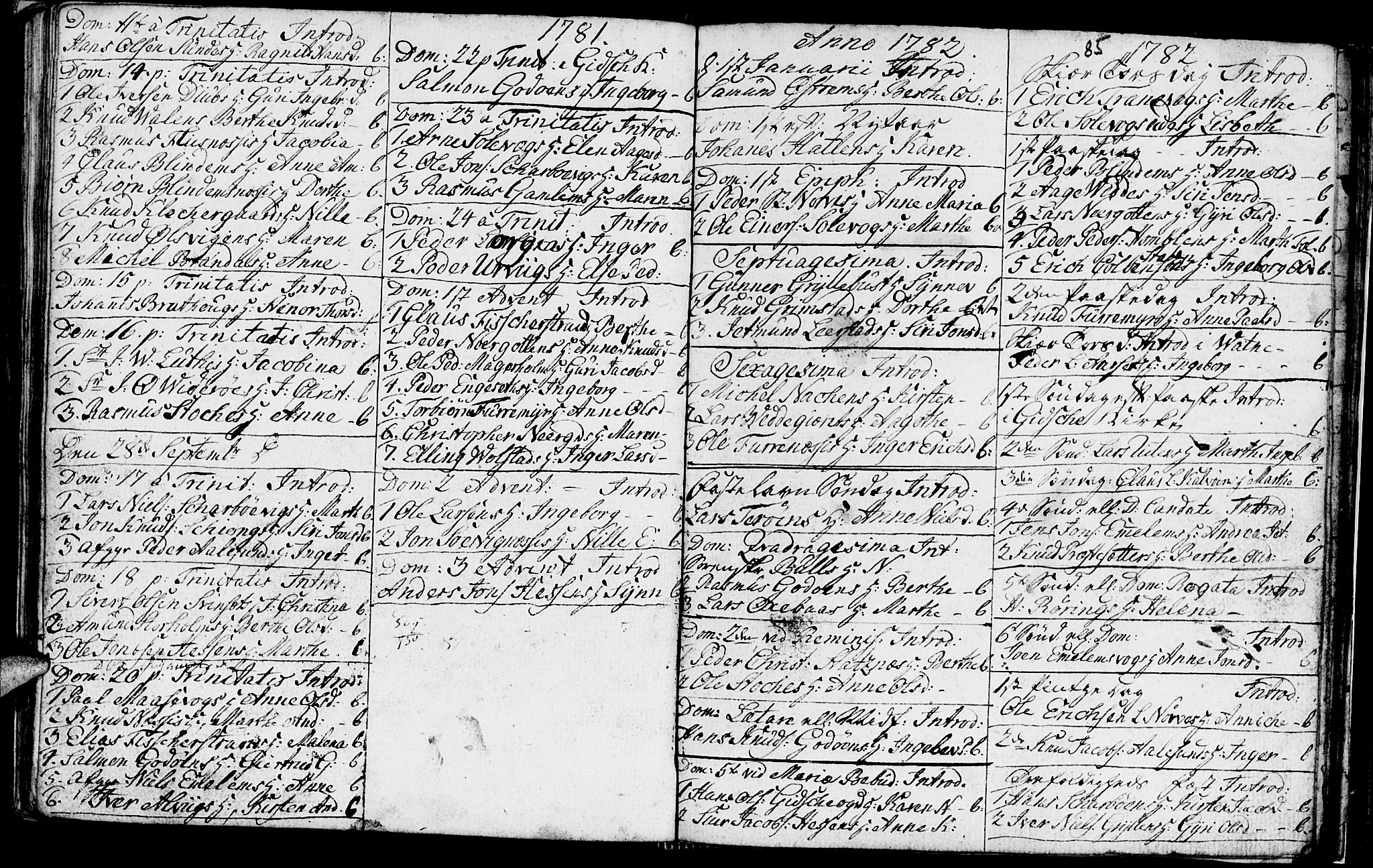 Ministerialprotokoller, klokkerbøker og fødselsregistre - Møre og Romsdal, AV/SAT-A-1454/528/L0420: Parish register (copy) no. 528C01, 1764-1784, p. 85