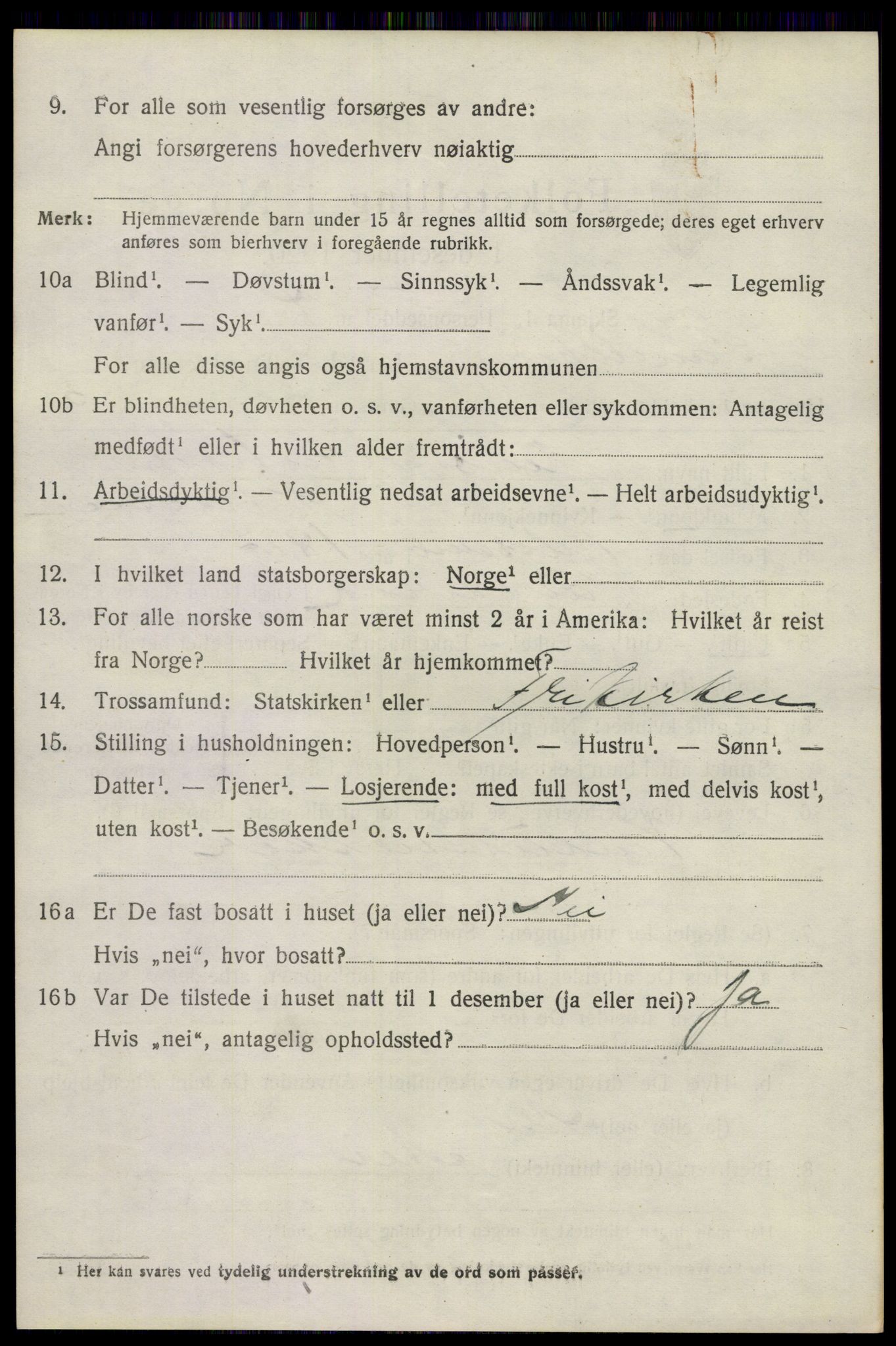 SAKO, 1920 census for Sandeherred, 1920, p. 5231